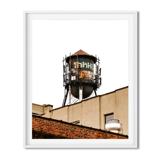 Fine art print of Rusty Water Tower in Greenpoint Brooklyn New York