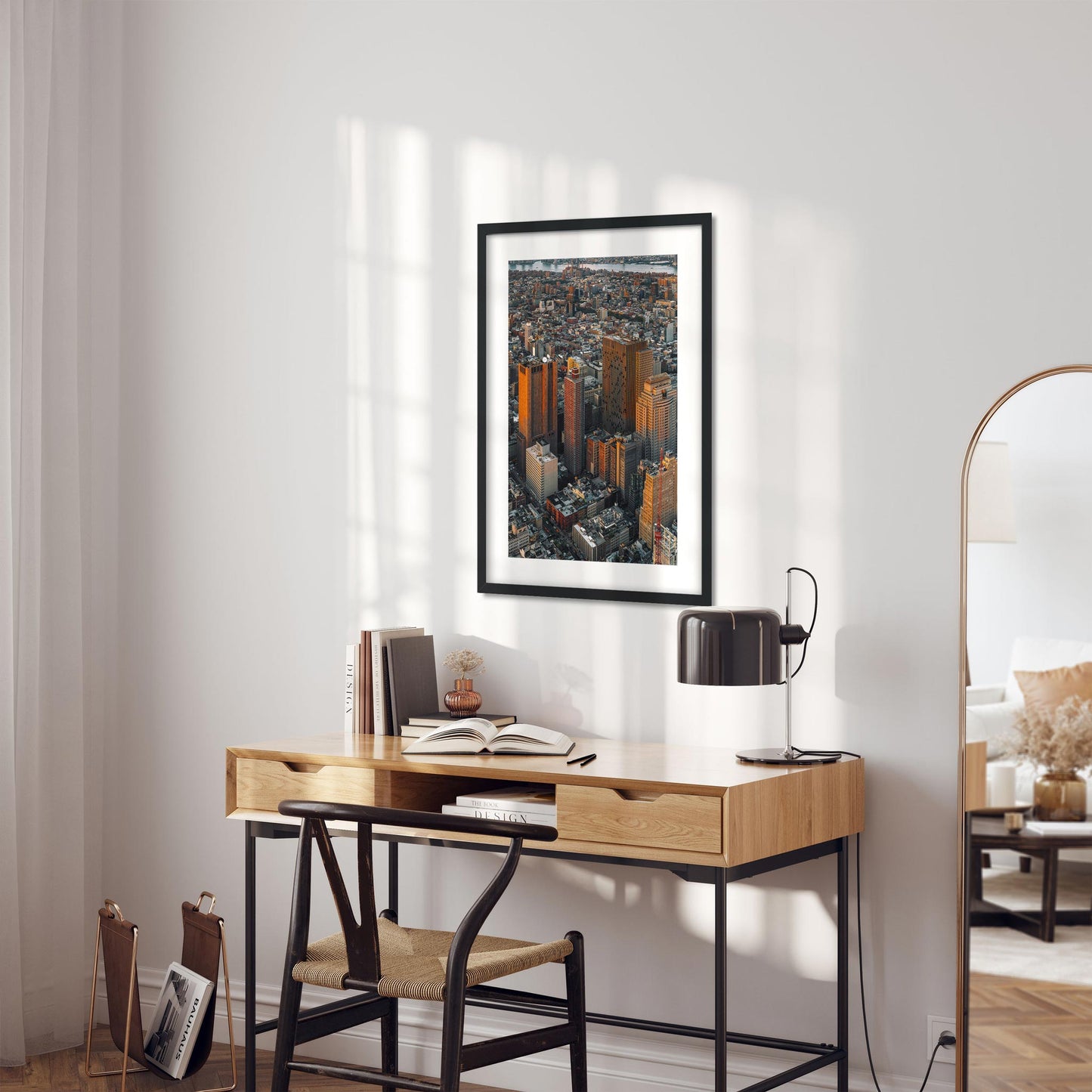 Fine art print of Civic Center Manhattan at Sunset