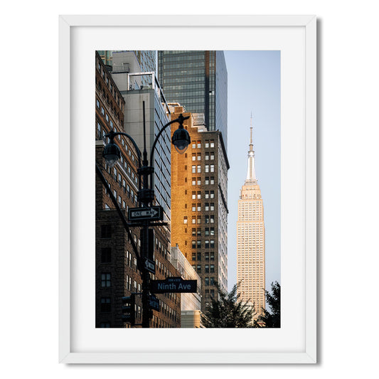 Fine art print of West 33rd Street and Empire State Building New York City