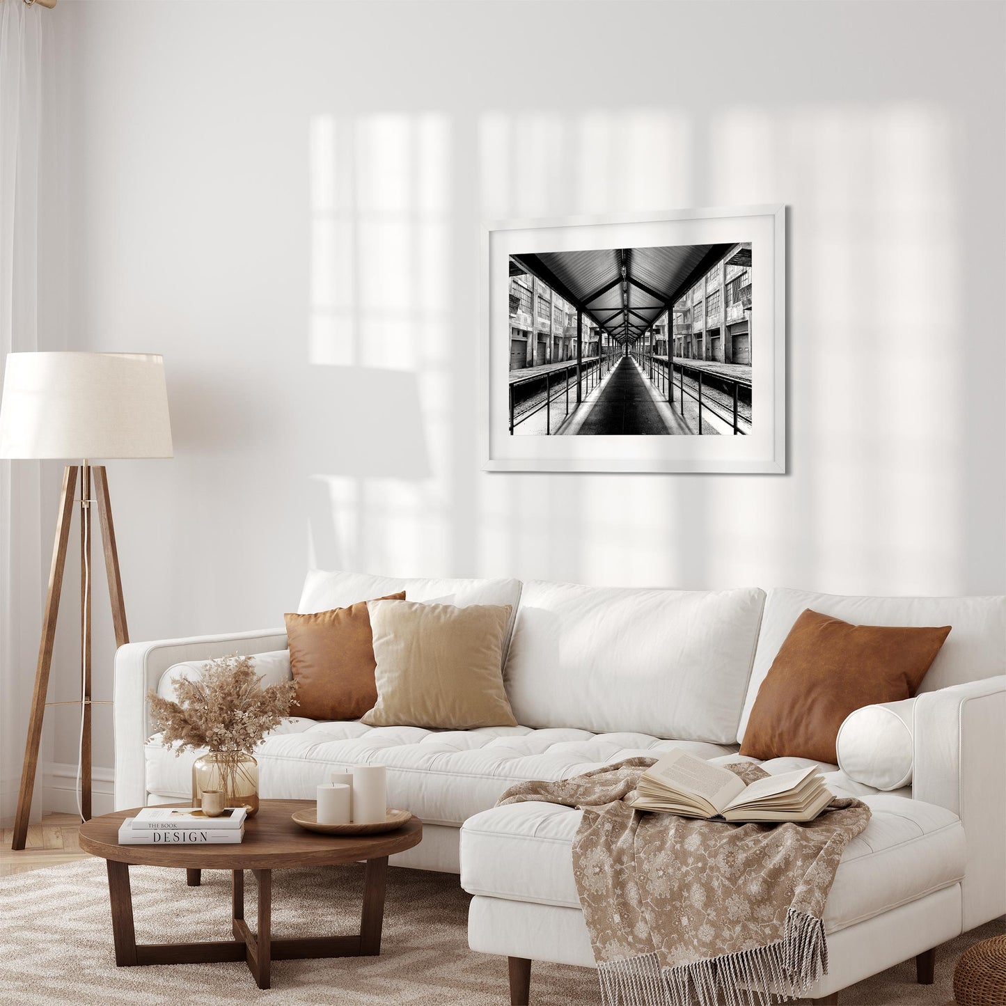 Black and White New York Architecture Fine Art Print of Brooklyn Army Terminal