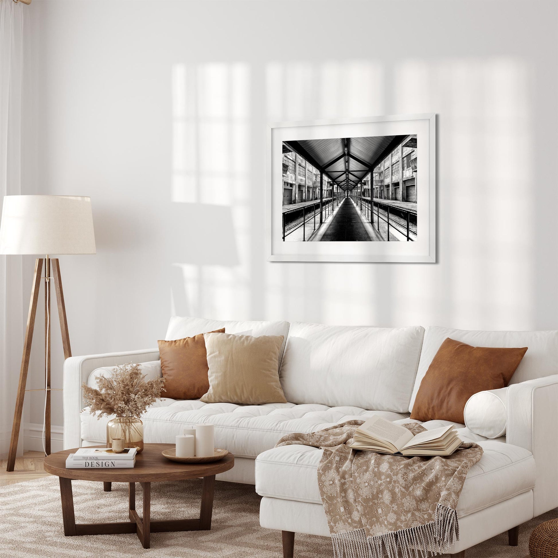 Black and White New York Architecture Fine Art Print of Brooklyn Army Terminal