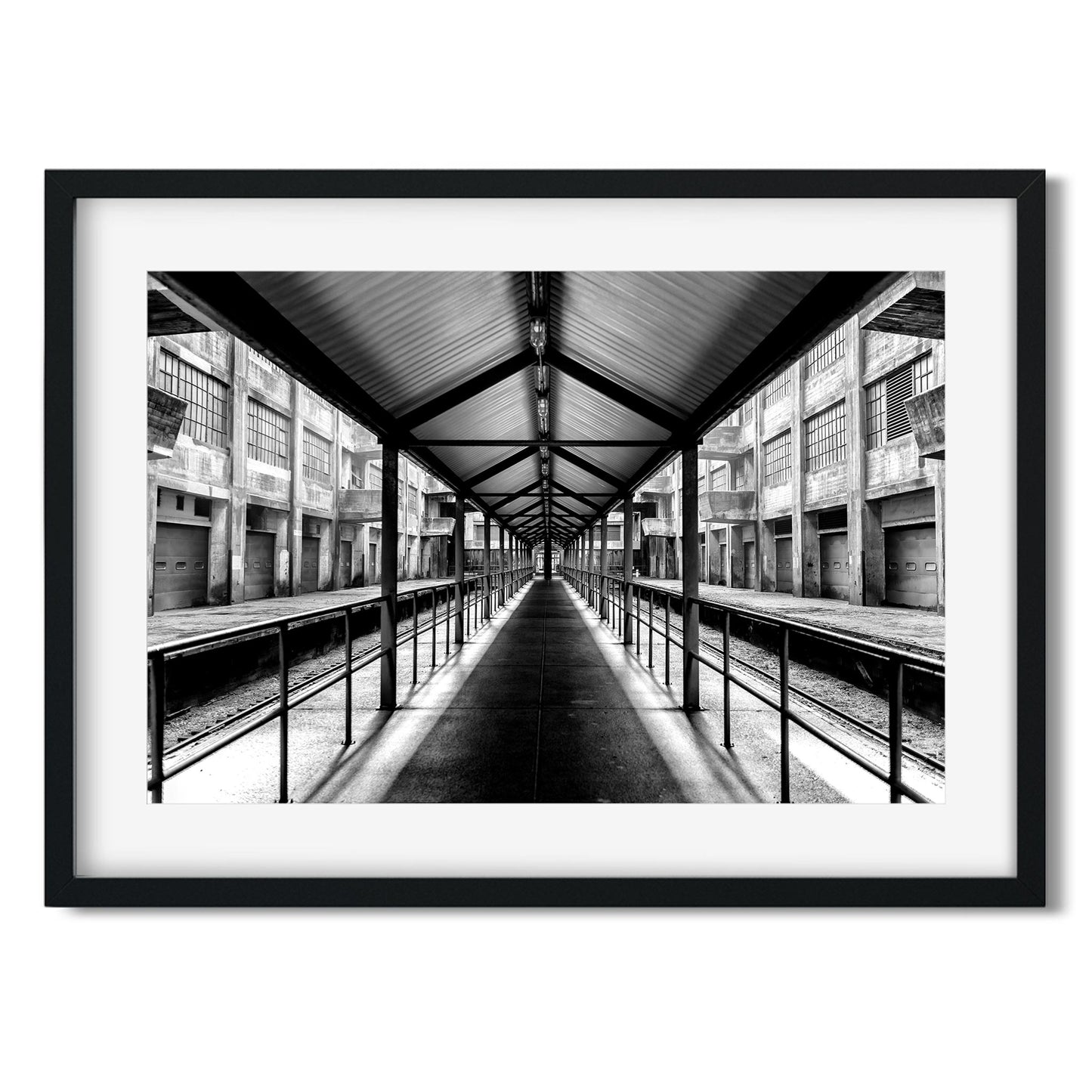 Black and White New York Architecture Fine Art Print of Brooklyn Army Terminal