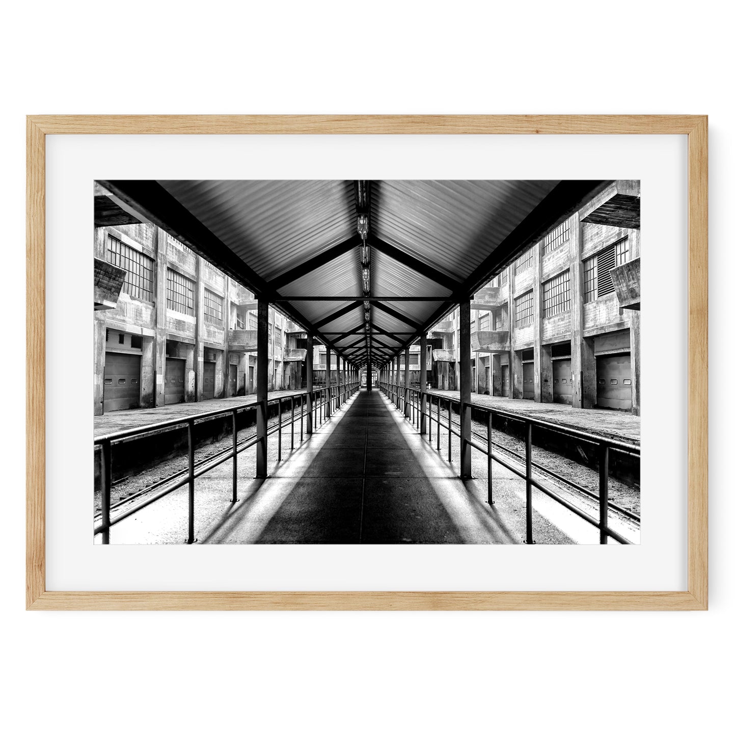 Black and White New York Architecture Fine Art Print of Brooklyn Army Terminal