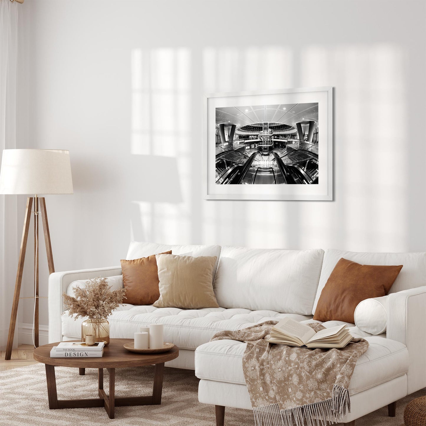 Black and White New York Architecture Fine Art Print of Fulton Street Subway