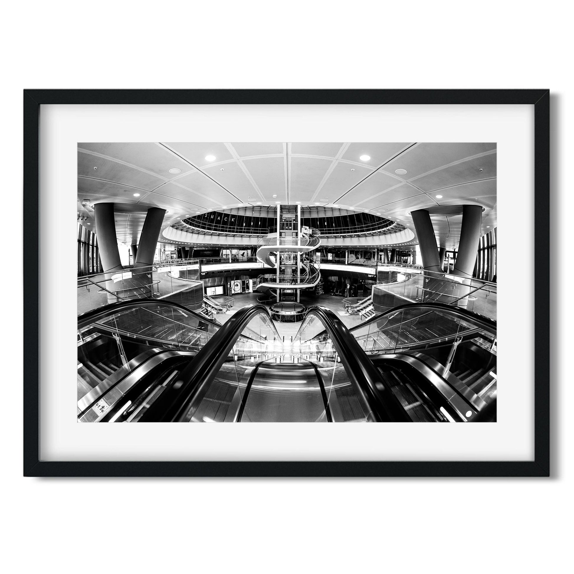 Black and White New York Architecture Fine Art Print of Fulton Street Subway