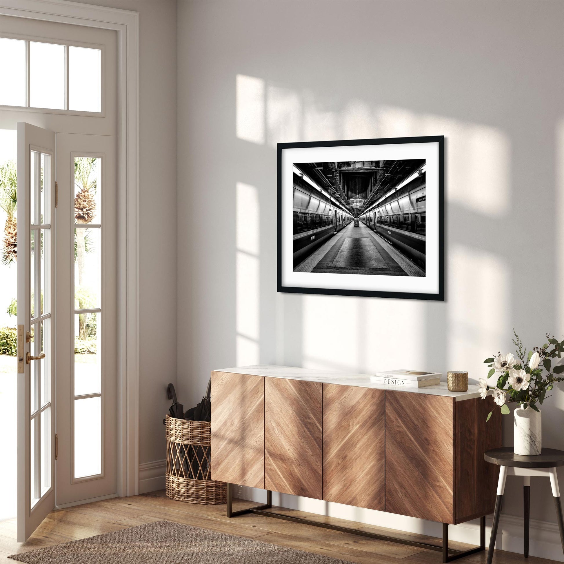 Black and white fine art print of Metro-North Railroad, Grand Central New York City