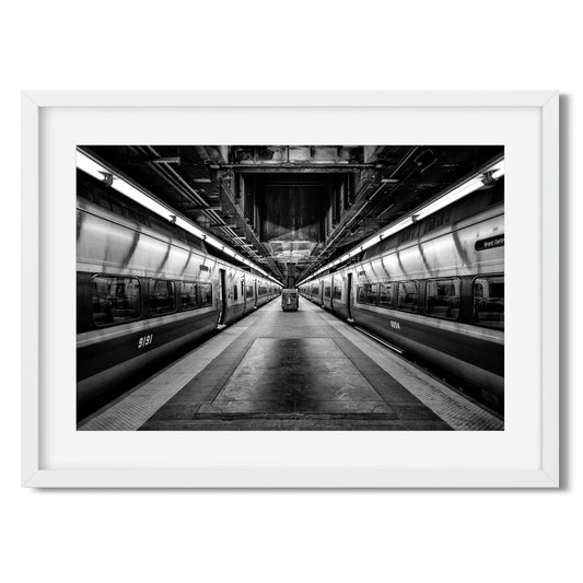 Black and white fine art print of Metro-North Railroad, Grand Central New York City