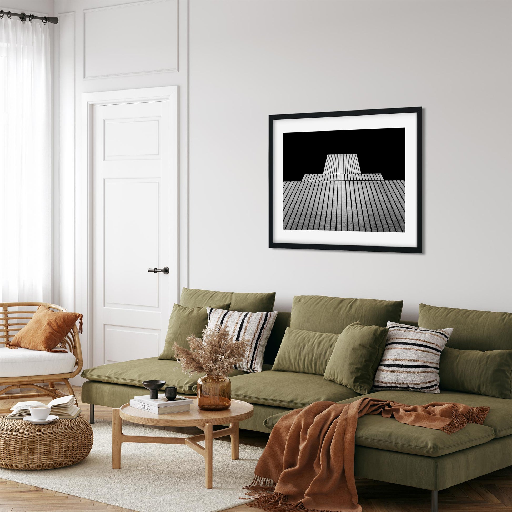 Black and white fine art print of AT&T Switching Center New York City