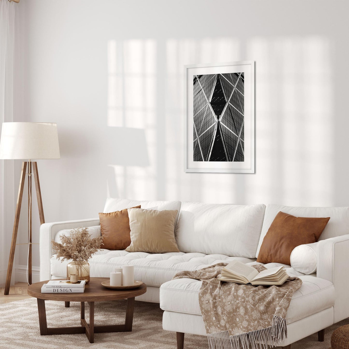 Black and white fine art print of Hearst Tower Midtown Manhattan NYC