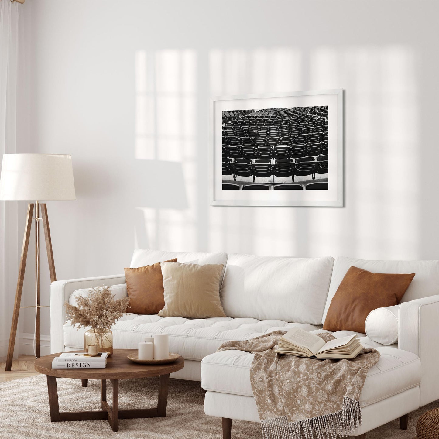 Black and white fine art print of Baseball Park Brooklyn New York