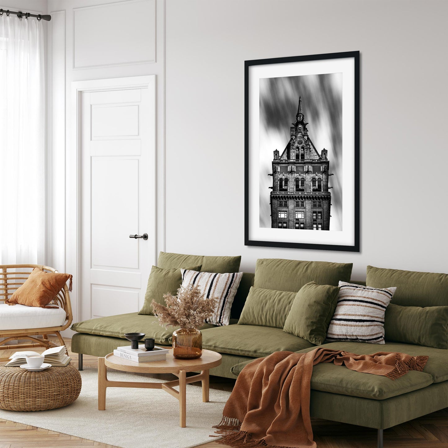 Black and white fine art print of The Sherry-Netherland New York City