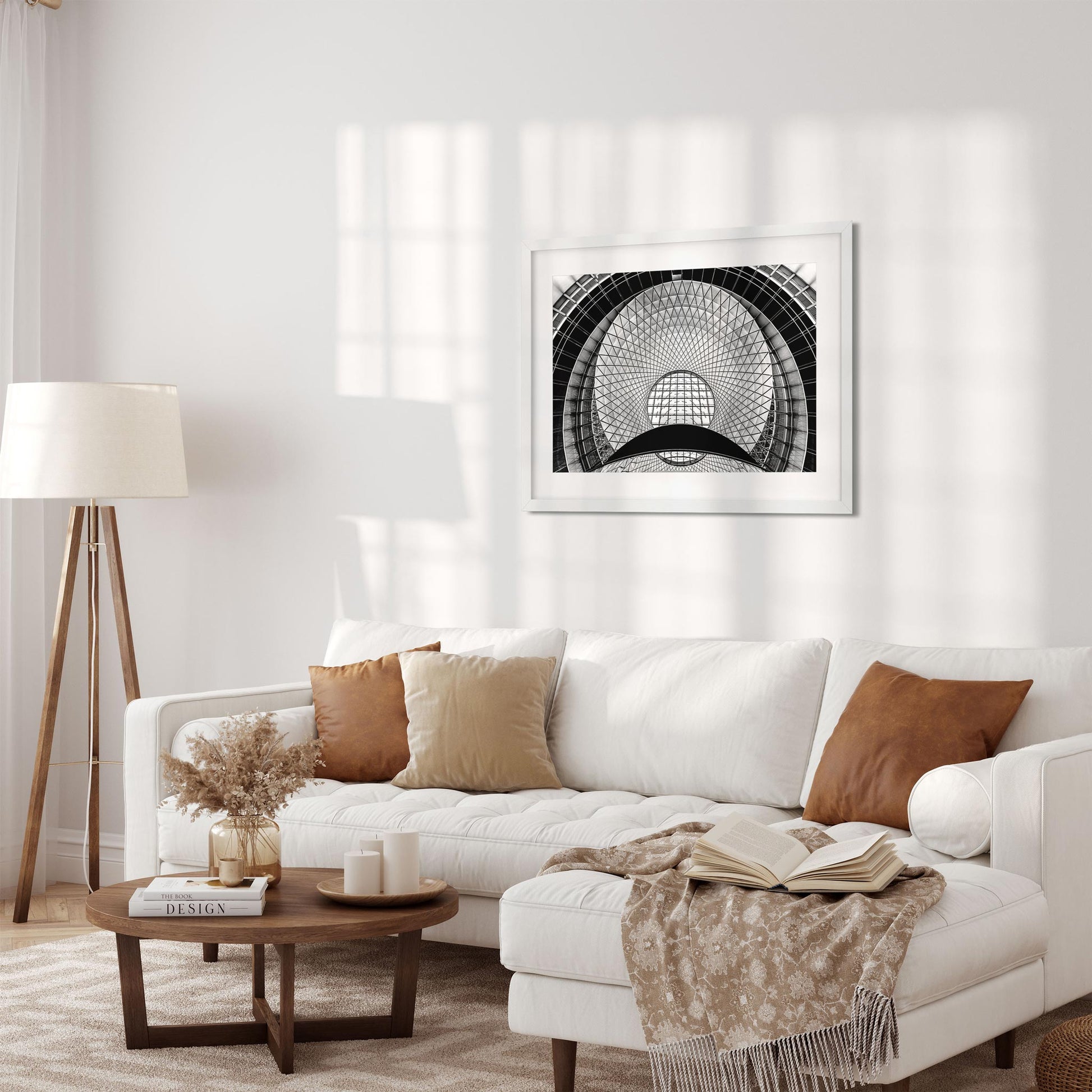 Black and white fine art print of Fulton Street Subway Station Lower Manhattan New York City