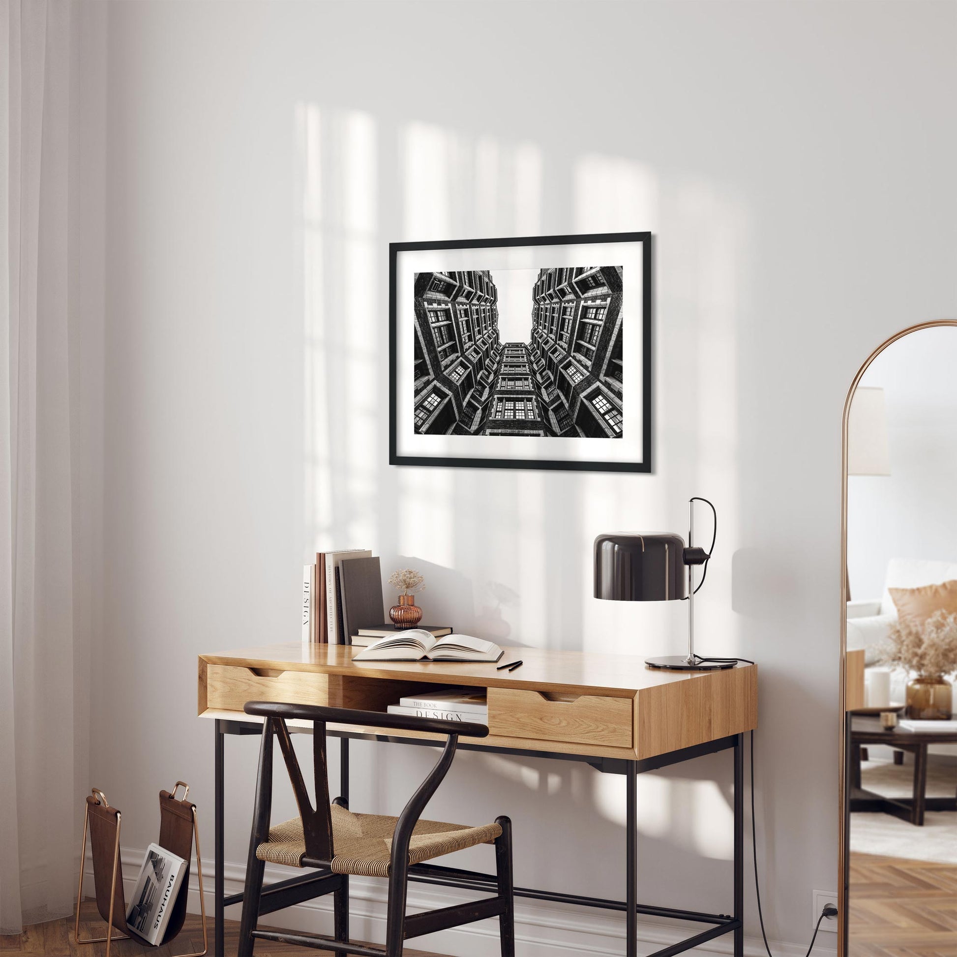 Black and white fine art print of 110th Street Upper West Side New York City