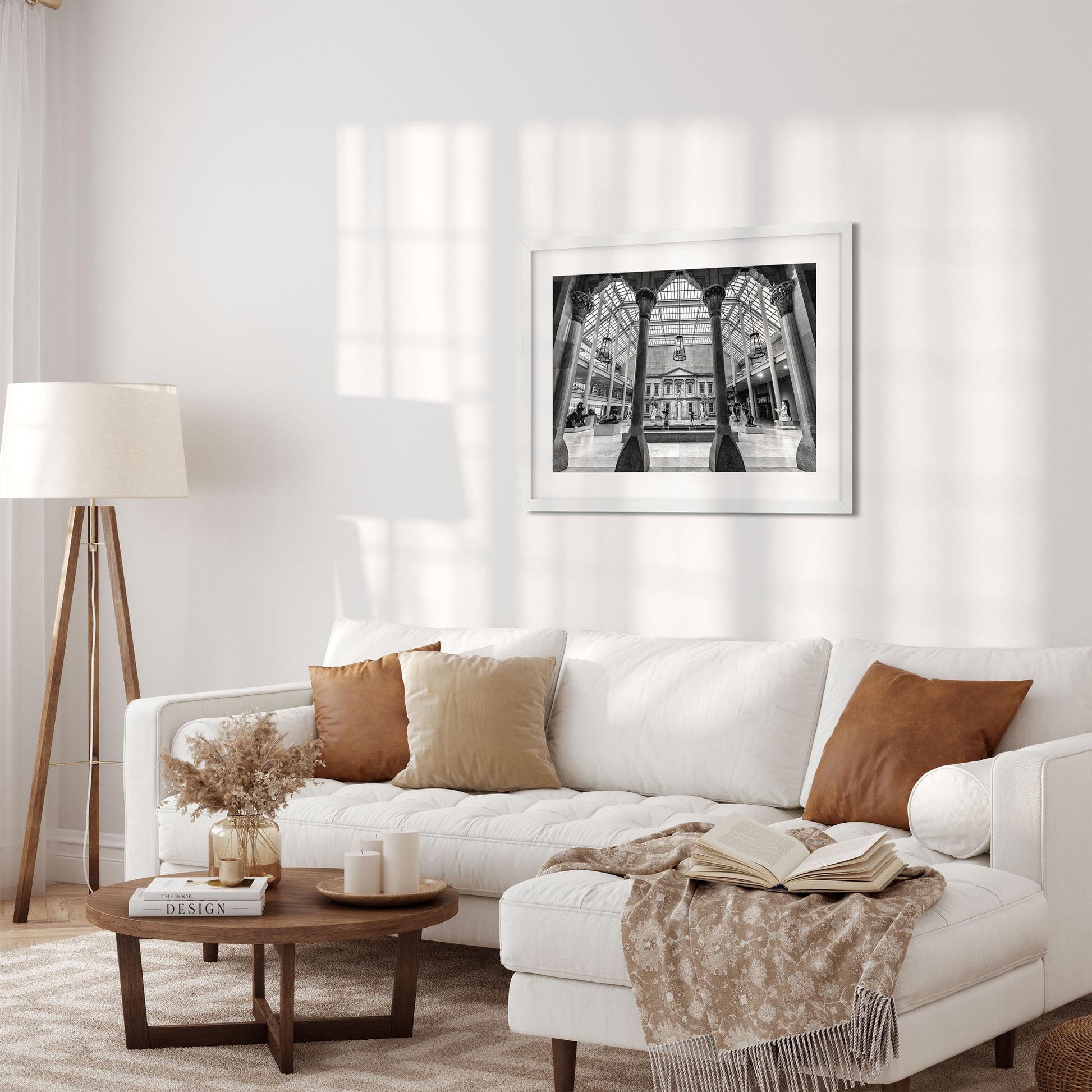 Black and white fine art print of Metropolitan Museum of Art New York City