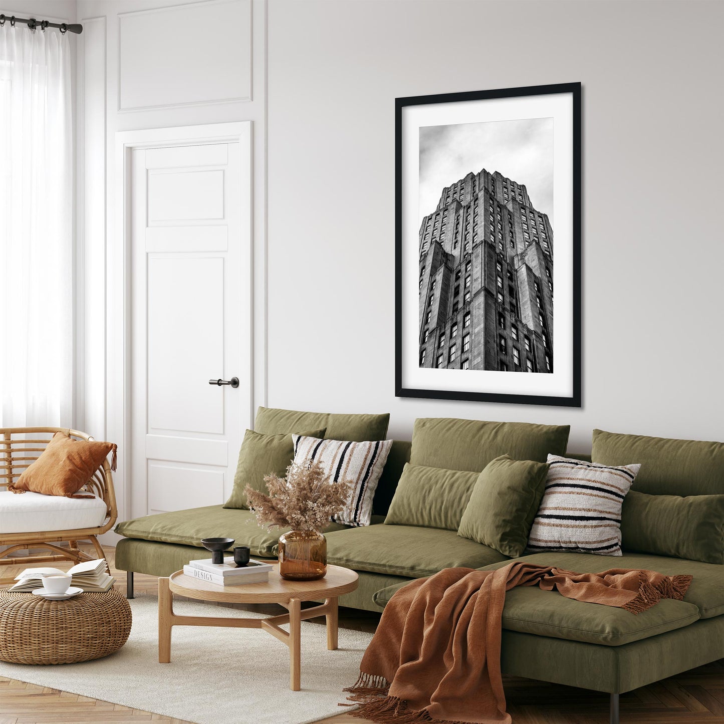 Black and white fine art print of Eleven Madison Avenue Flatiron District New York City
