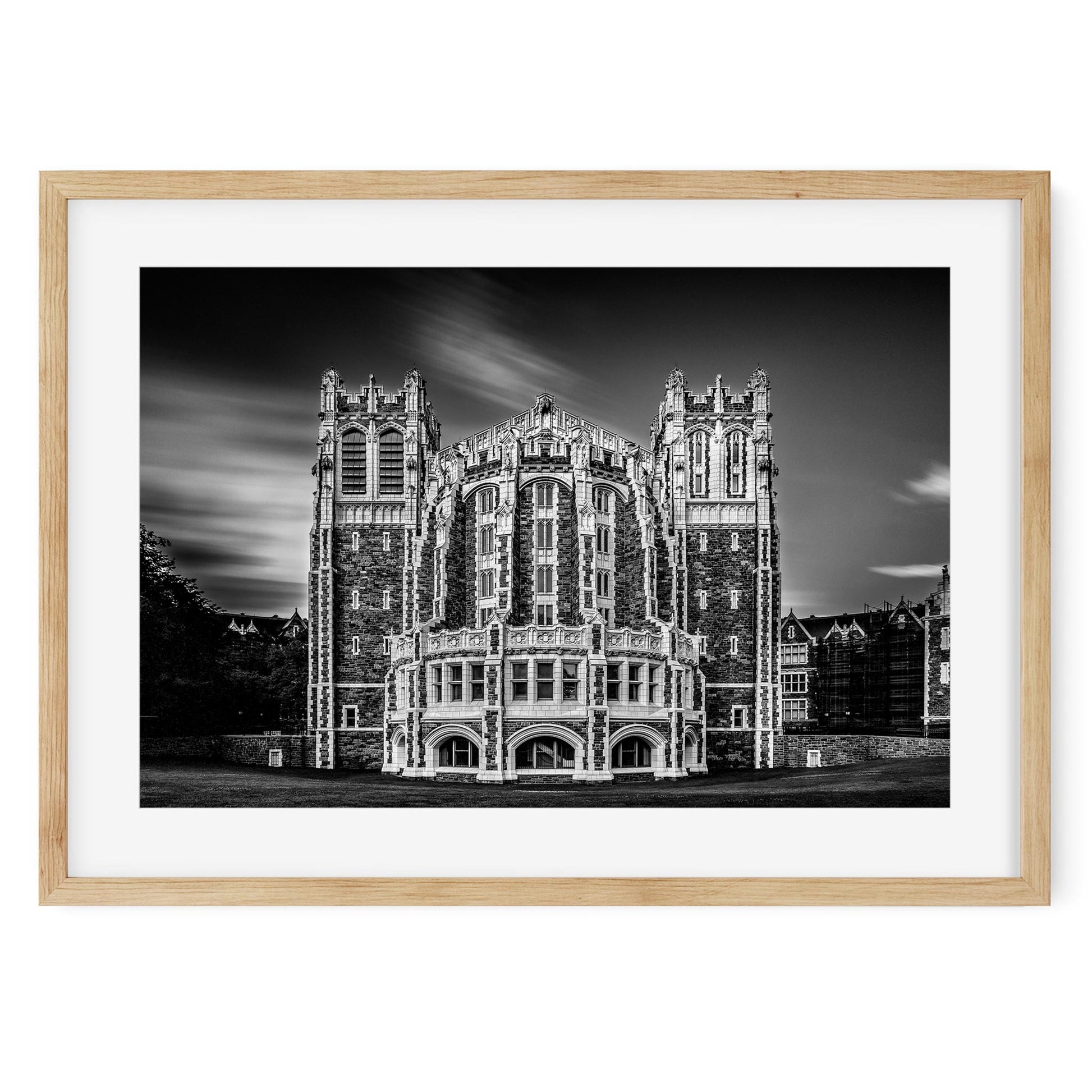 Black and white fine art print of The City College of New York