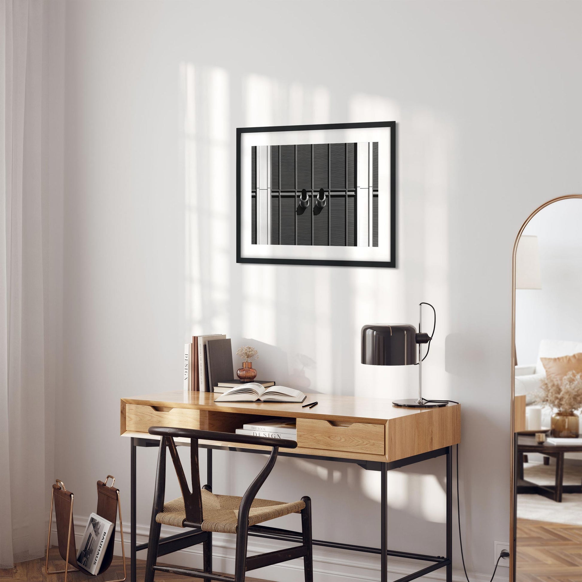 Black and white fine art print of 4 World Trade Center Lower Manhattan New York City
