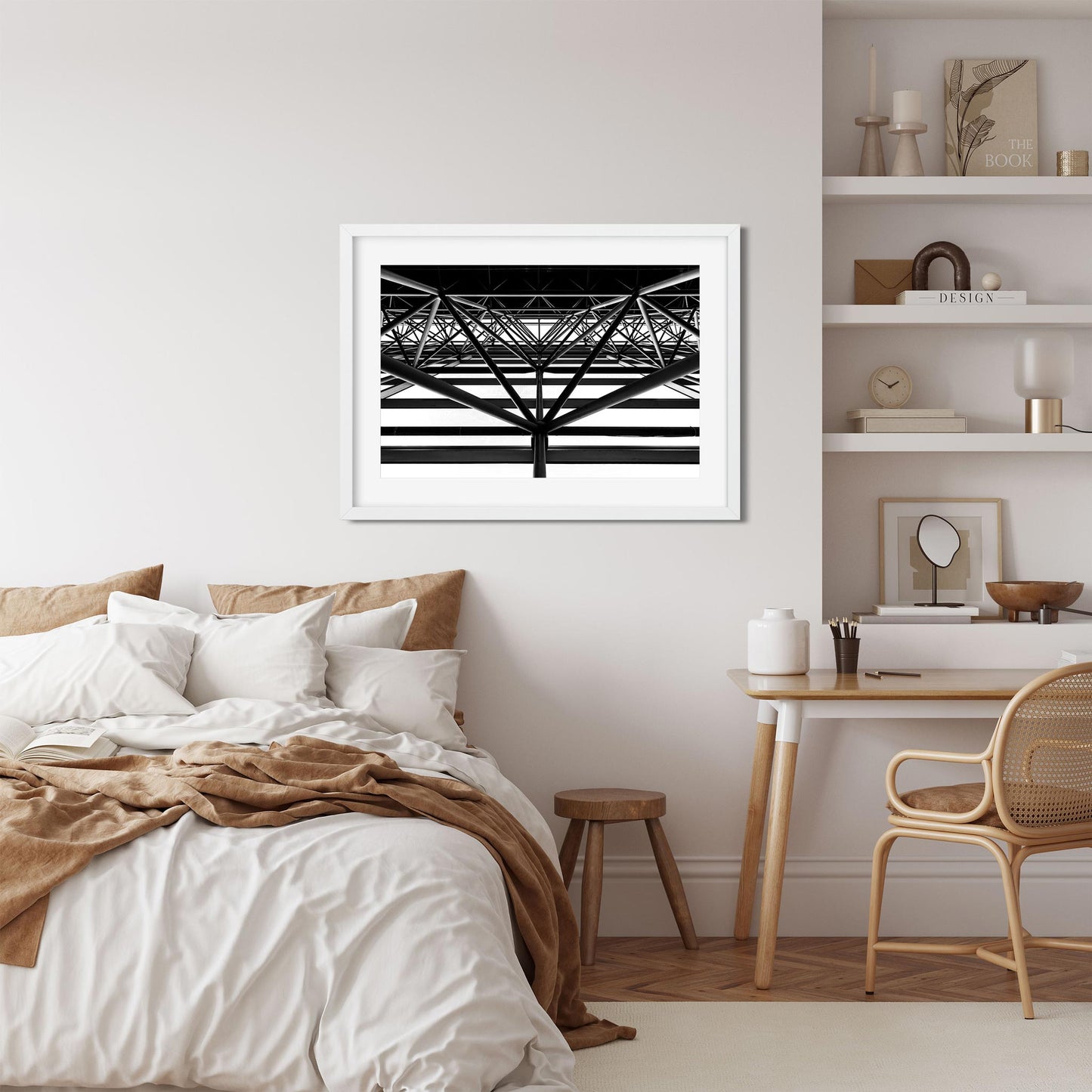 Black and white fine art print of Diamond, Jacob K. Javits Convention Center New York City