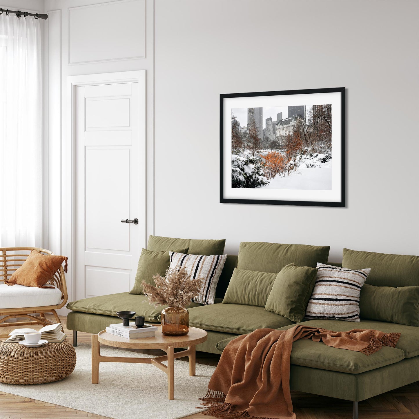 Fine art print of Winter Wonderland in Central Park New York City