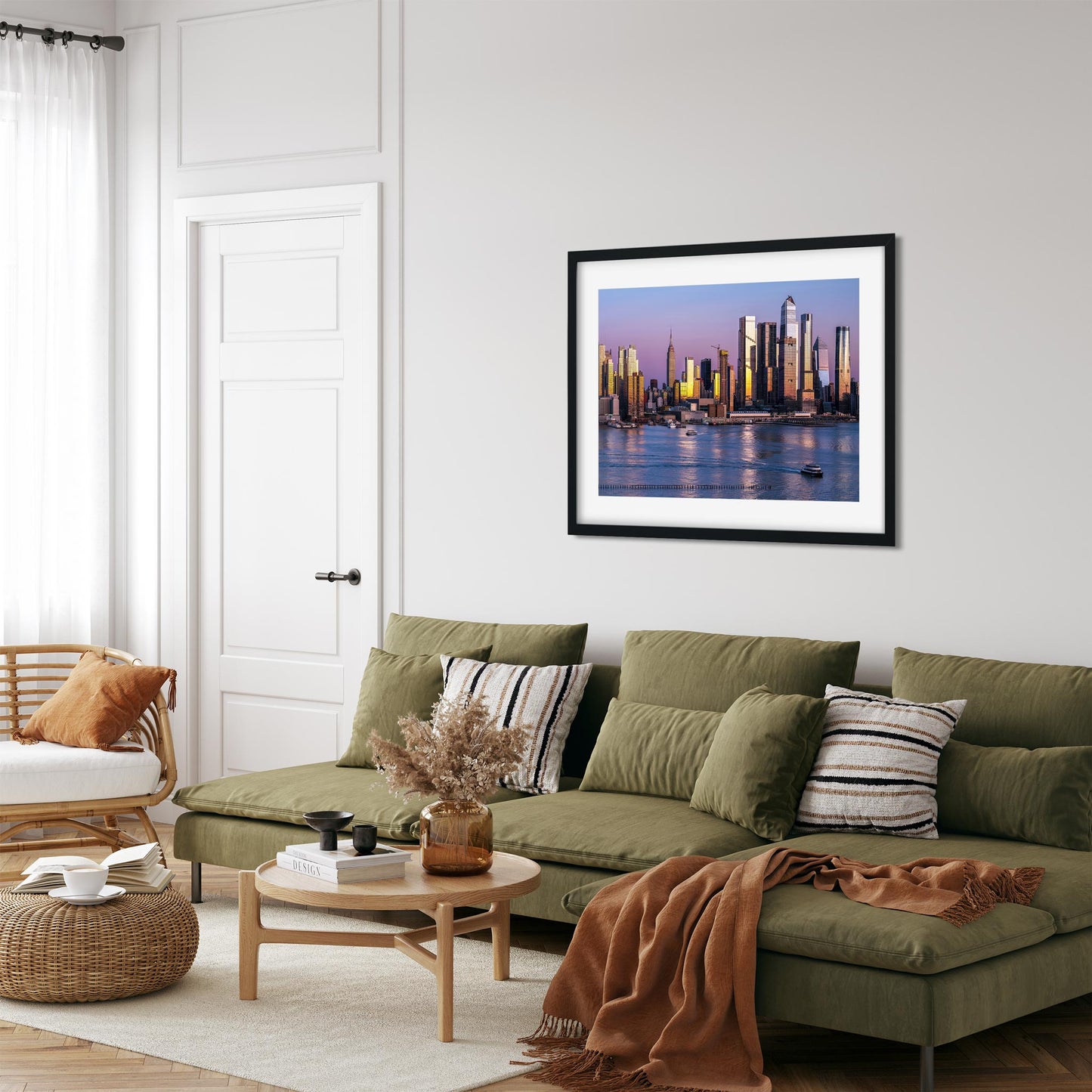 Fine art print of Pinky Sunset Moment of Hudson Yards Manhattan NYC
