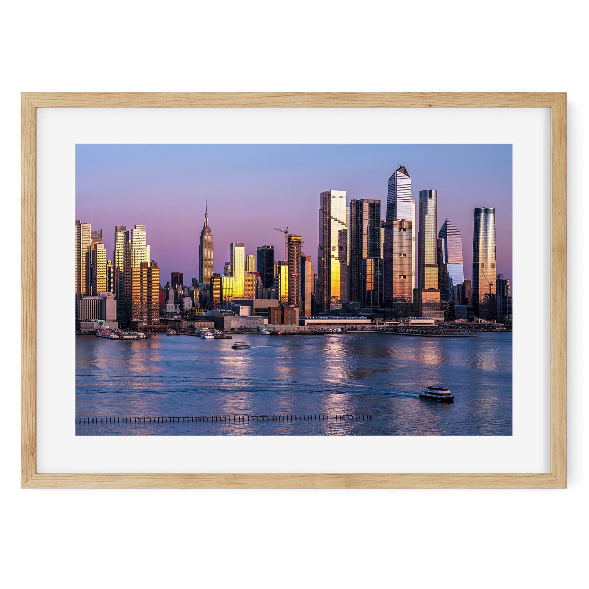 Fine art print of Pinky Sunset Moment of Hudson Yards Manhattan NYC
