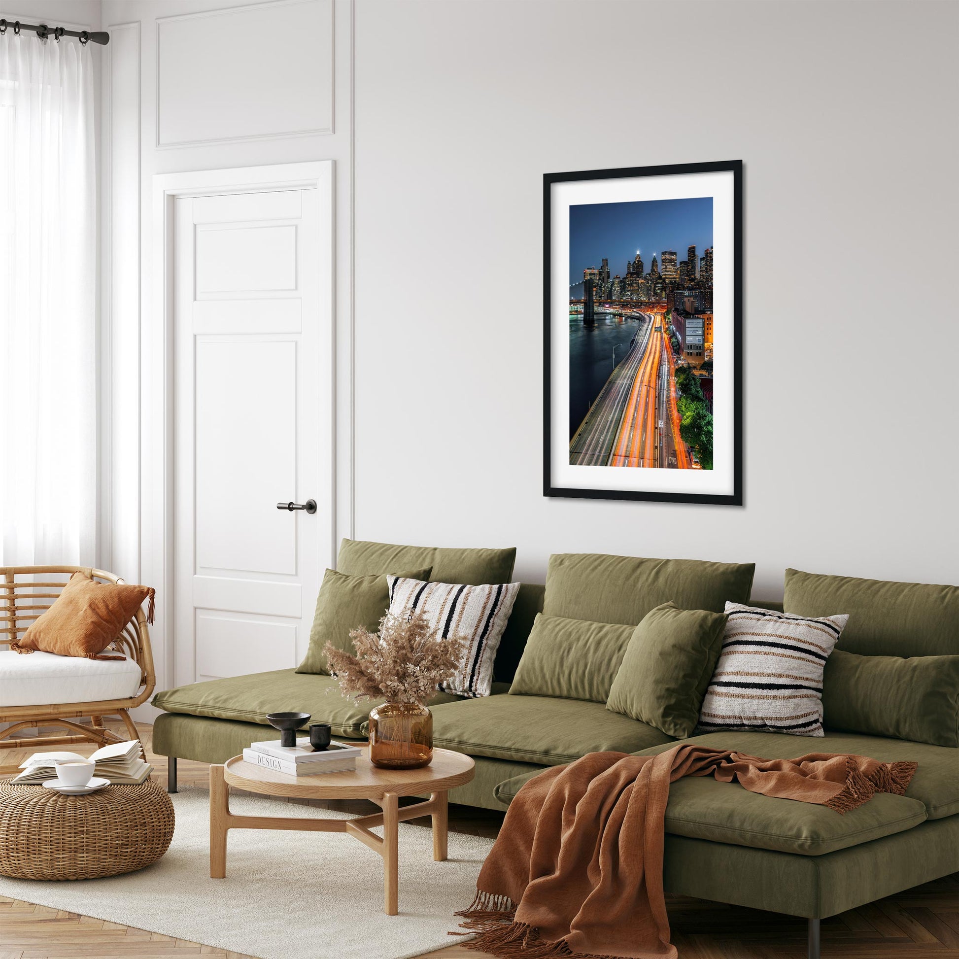 Fine art print of Franklin D. Roosevelt East River Drive at Night