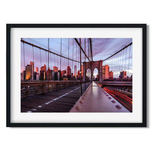 Fine art print of Brooklyn Bridge at Sunrise New York City