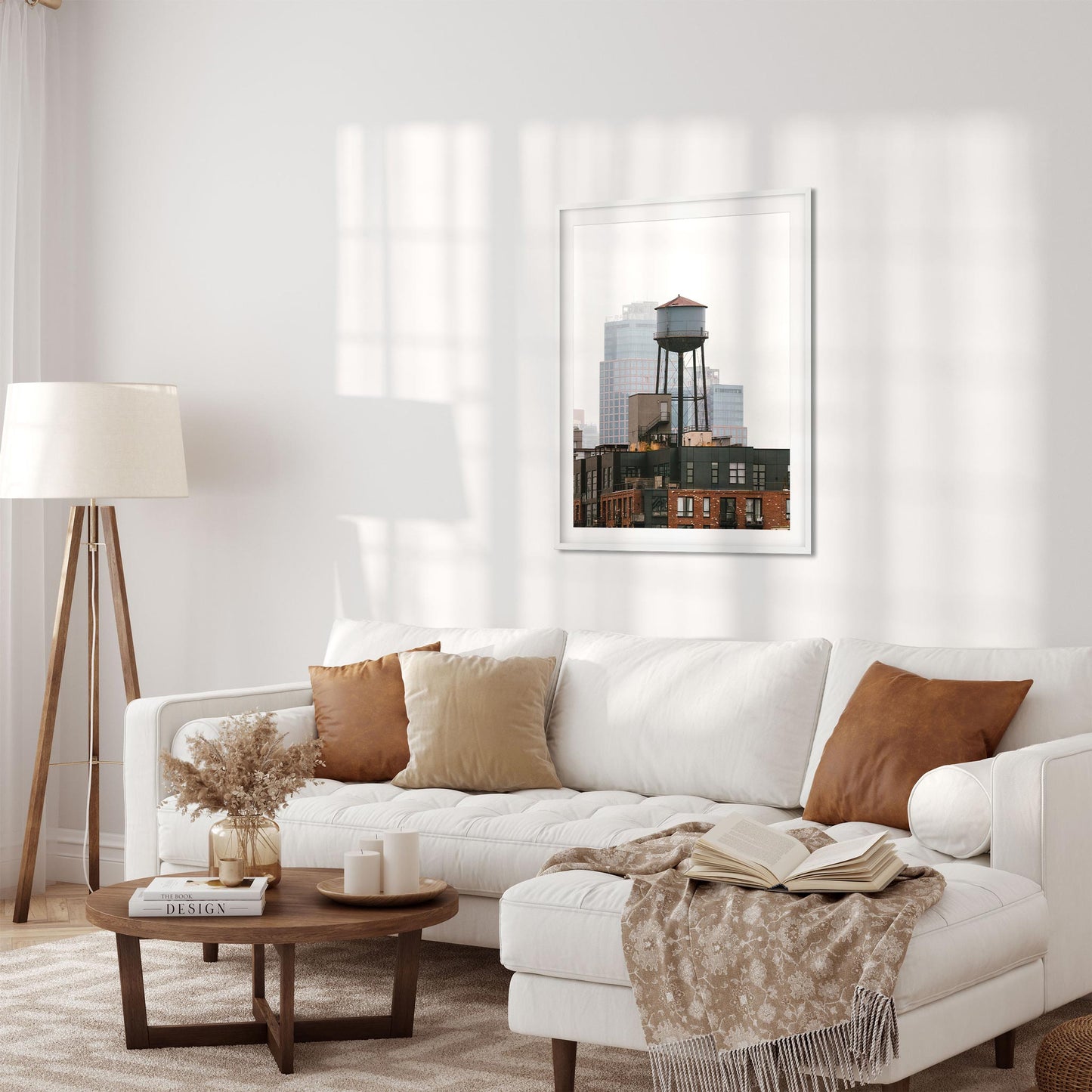 Fine art print of Water Tower at Foggy Morning in Greenpoint, Brooklyn New York