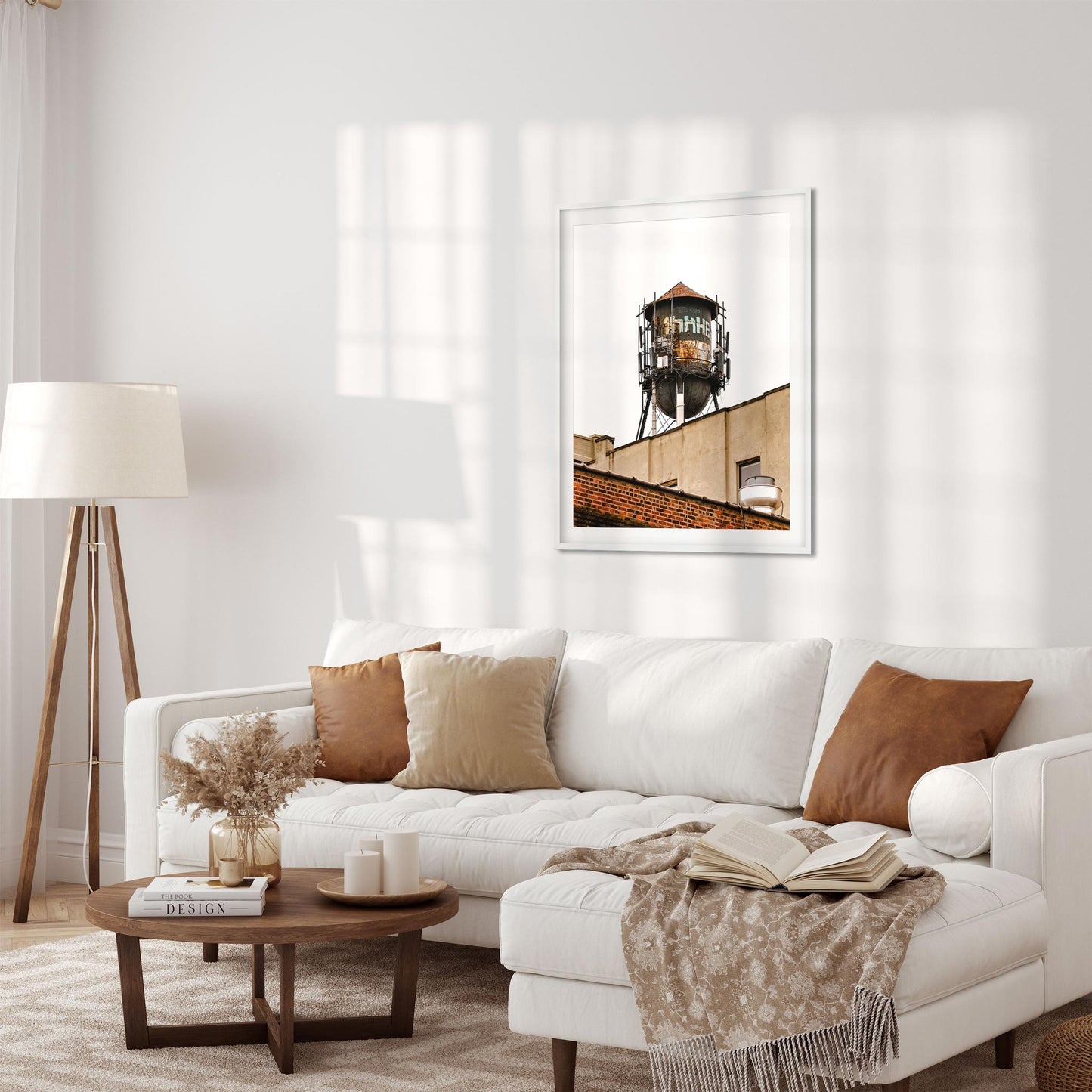 Fine art print of Rusty Water Tower in Greenpoint Brooklyn New York