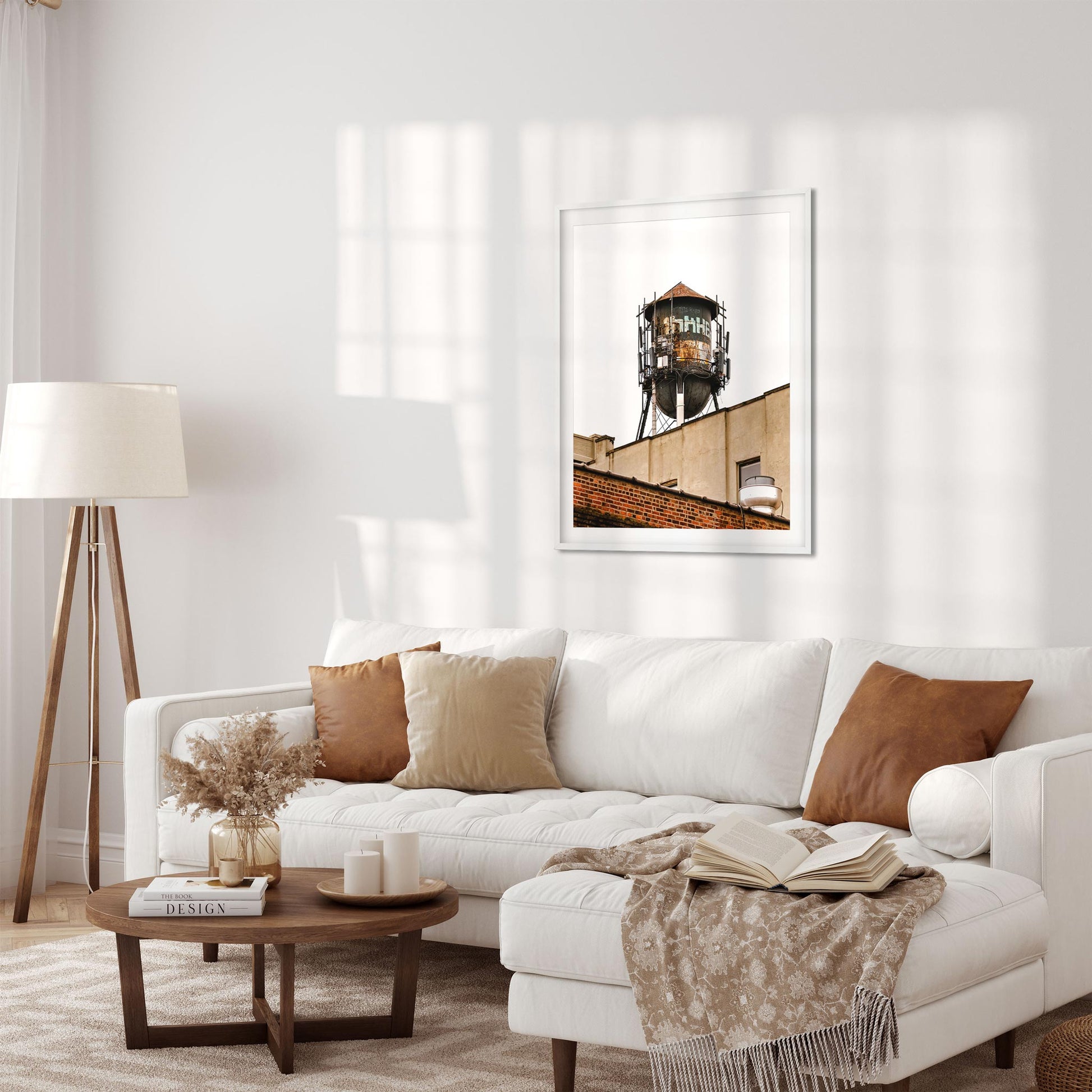 Fine art print of Rusty Water Tower in Greenpoint Brooklyn New York