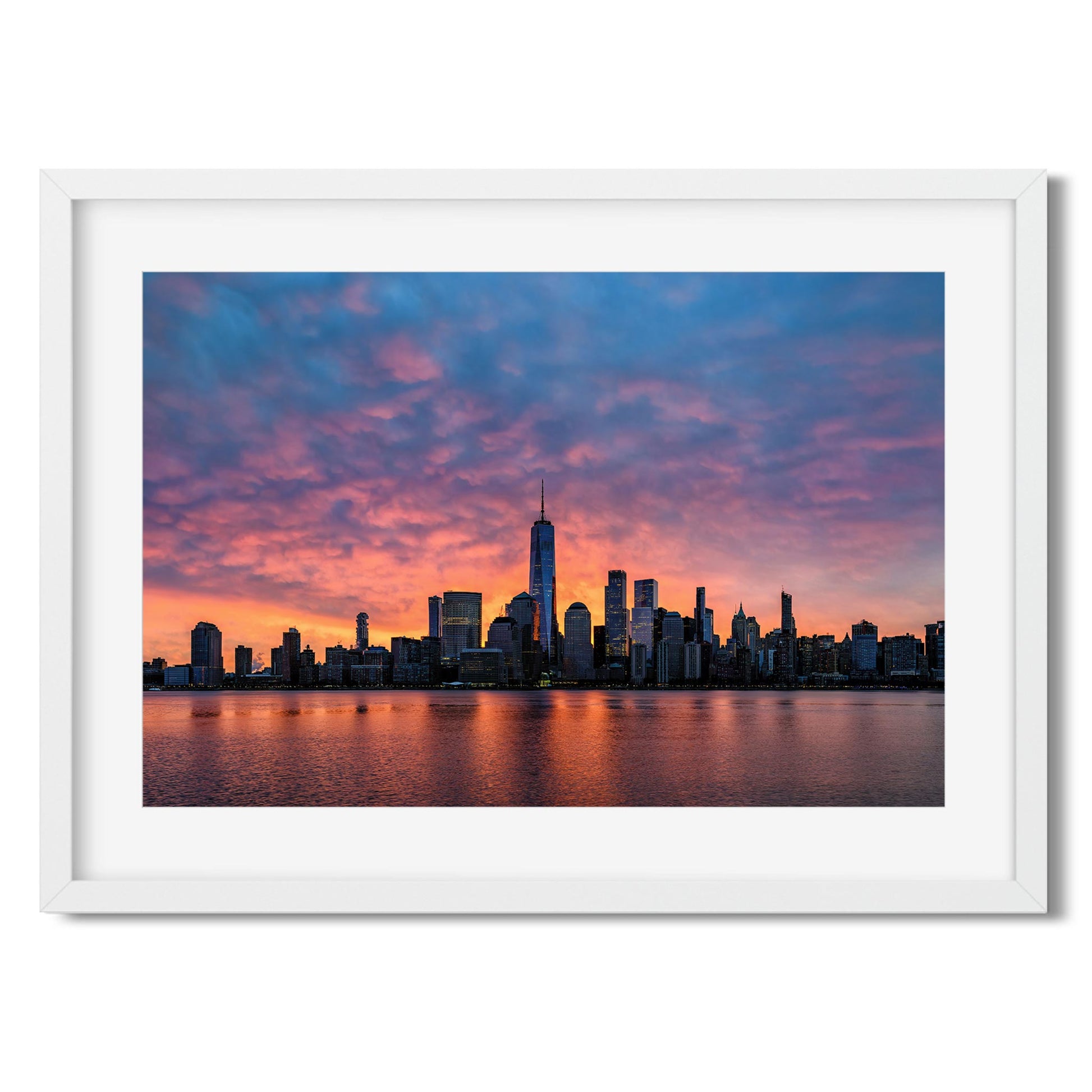 Fine art print of Silhouette Lower Manhattan at Sunrise