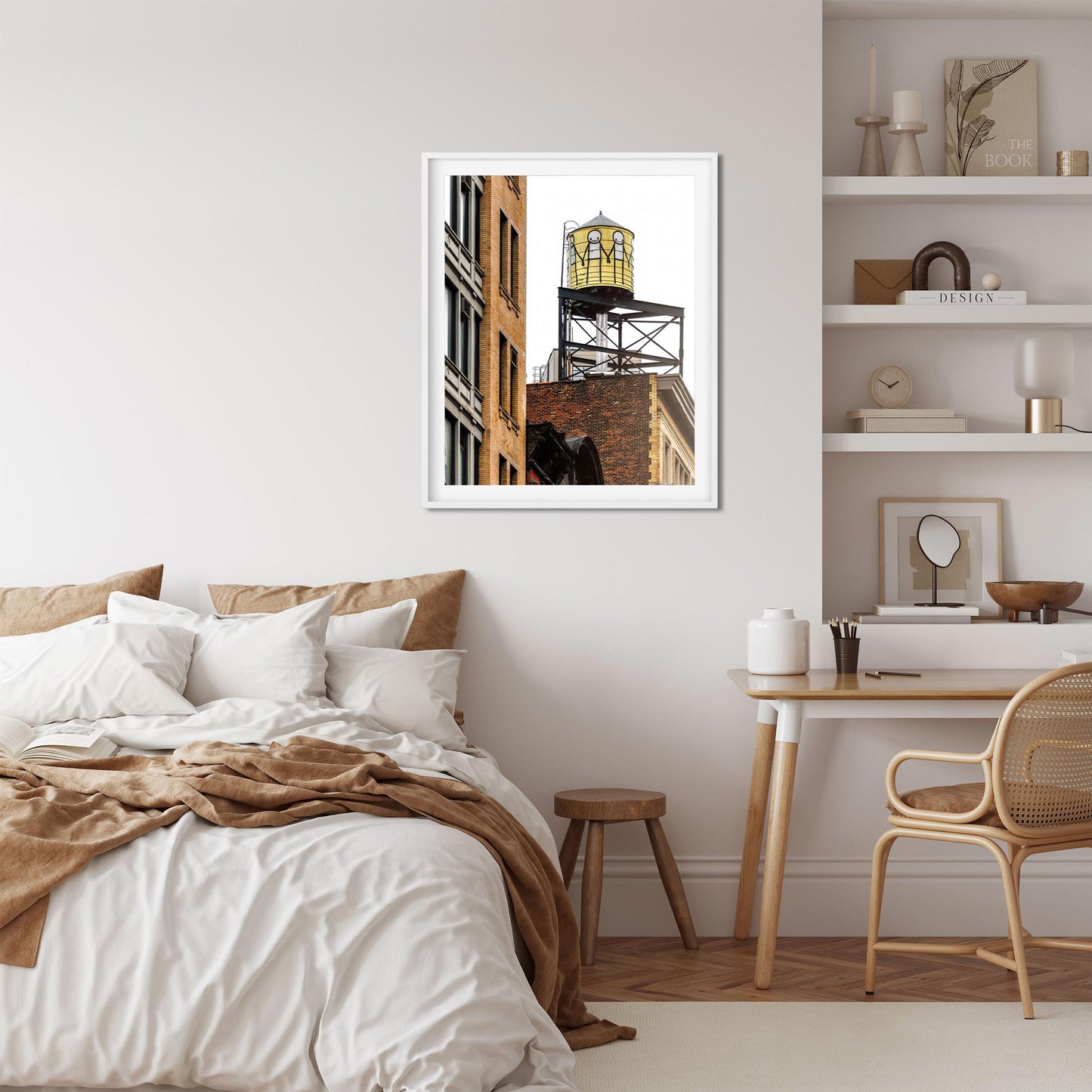 Fine art print of Water Tower painted by STIK in East Village New York City