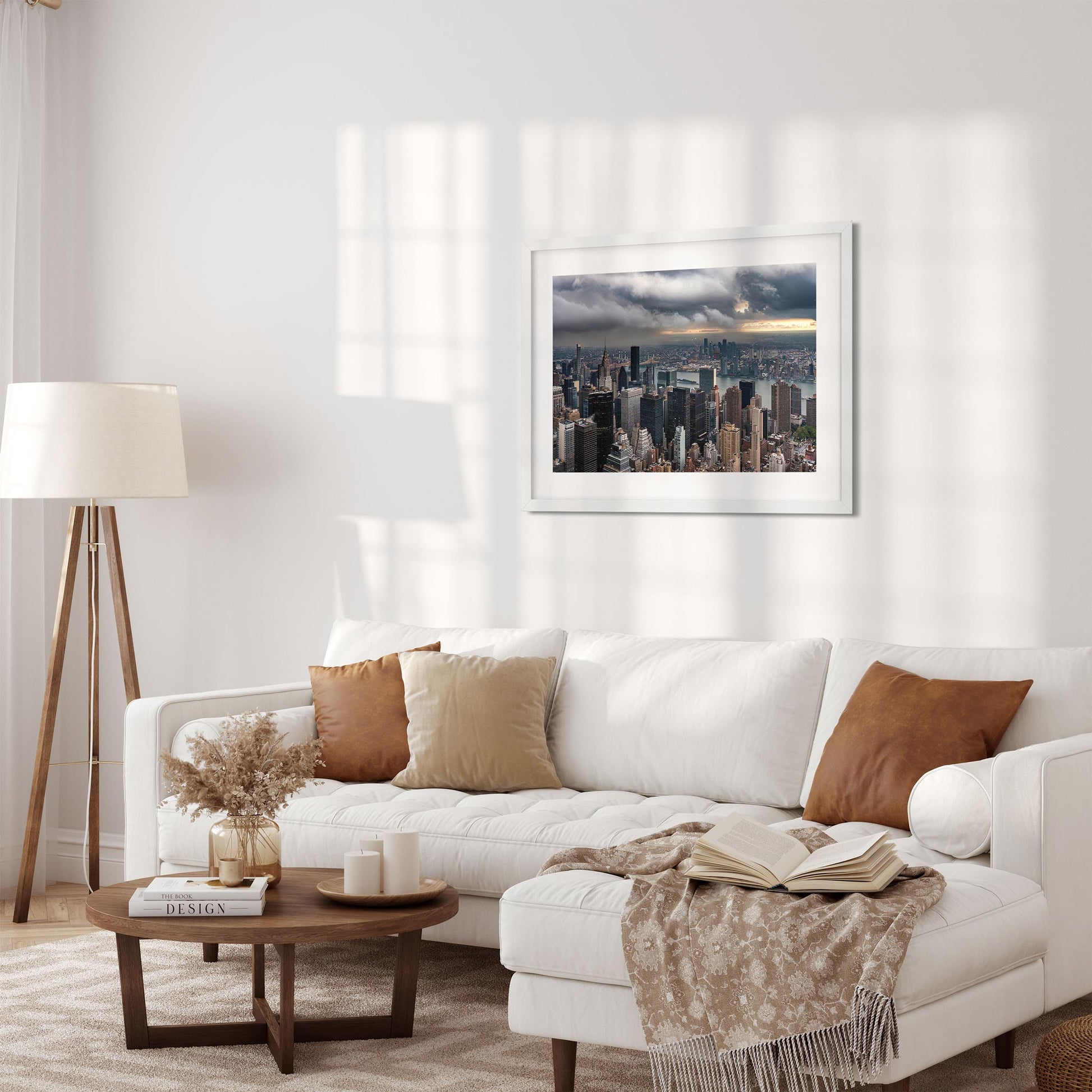 Fine art print of Storm Clouds Move Over Midtown Manhattan and Queens NYC