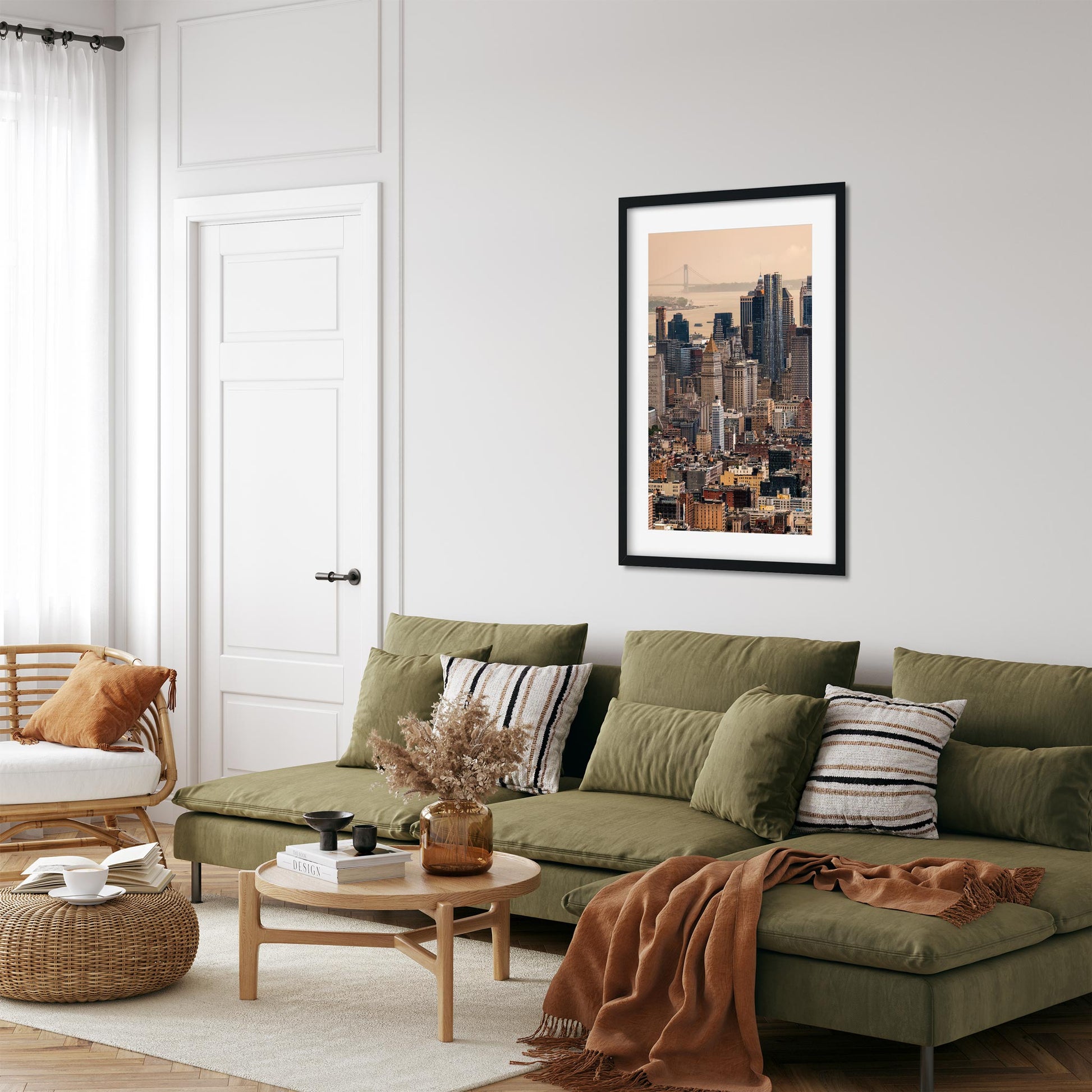 Fine art print of Sunset Meets Storm Over Lower East Manhattan New York City