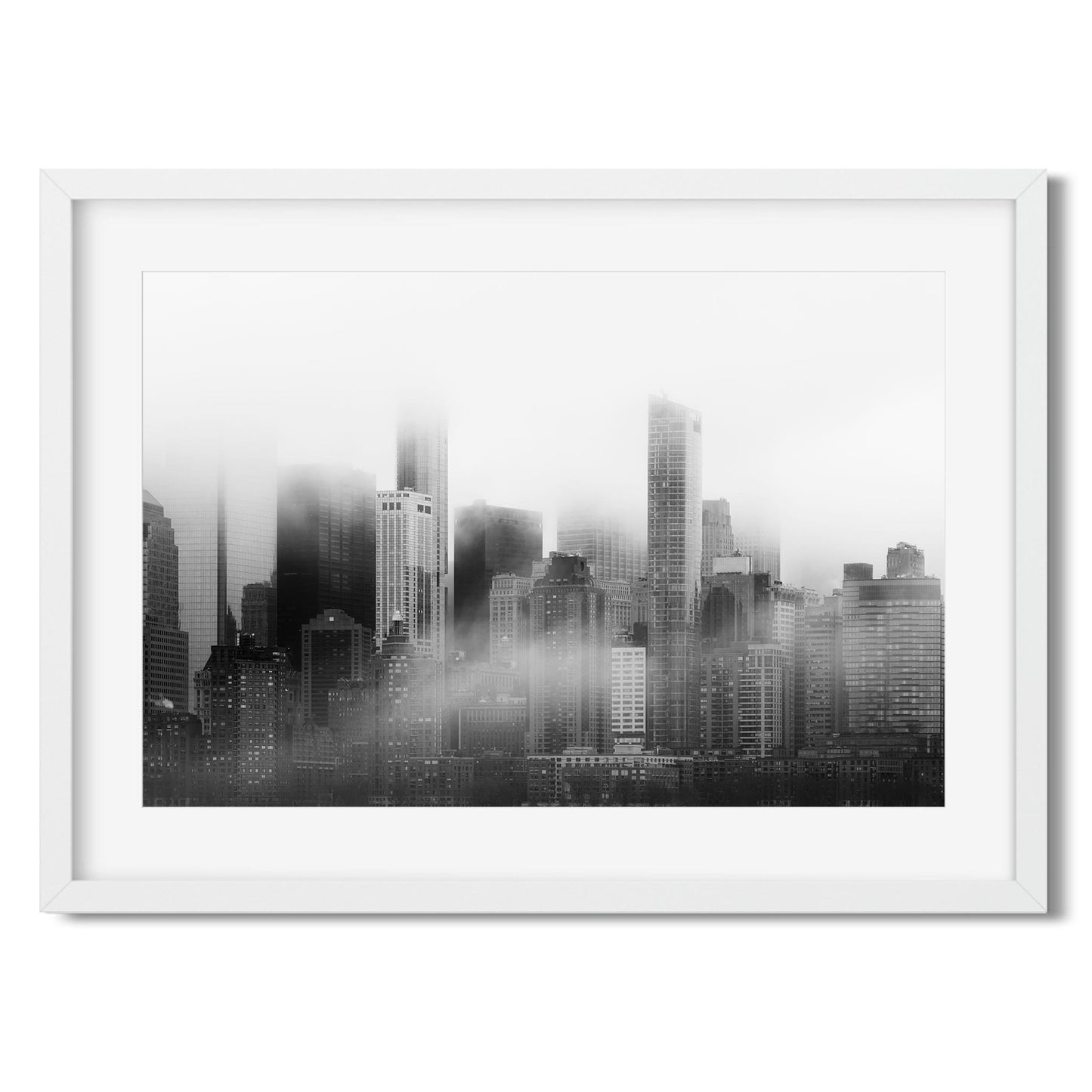 Fine art print of Foggy Lower Manhattan at Sunrise
