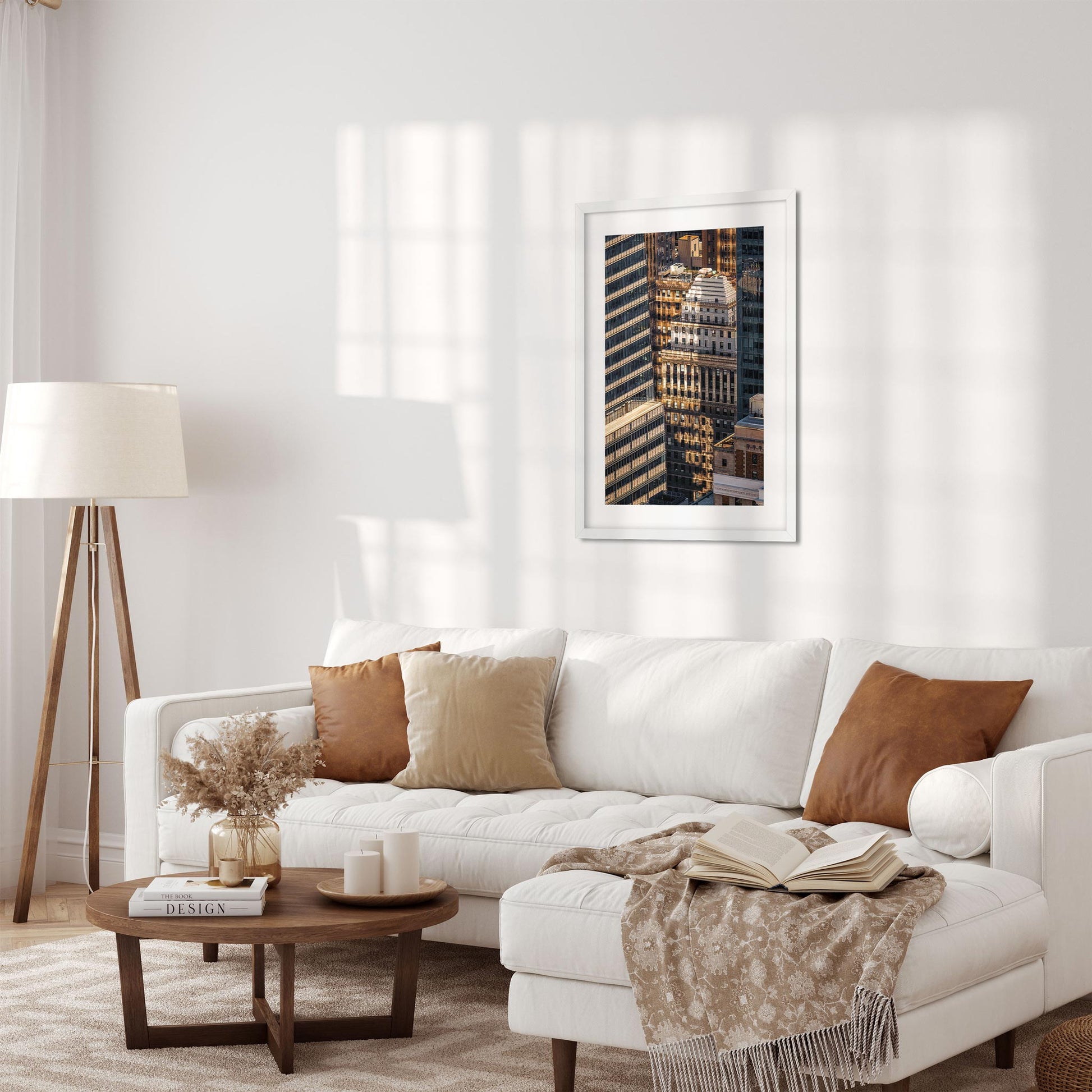 Fine art print of Winter Sunset Reflect on The Building of Murray Hill Midtown Manhattan NYC