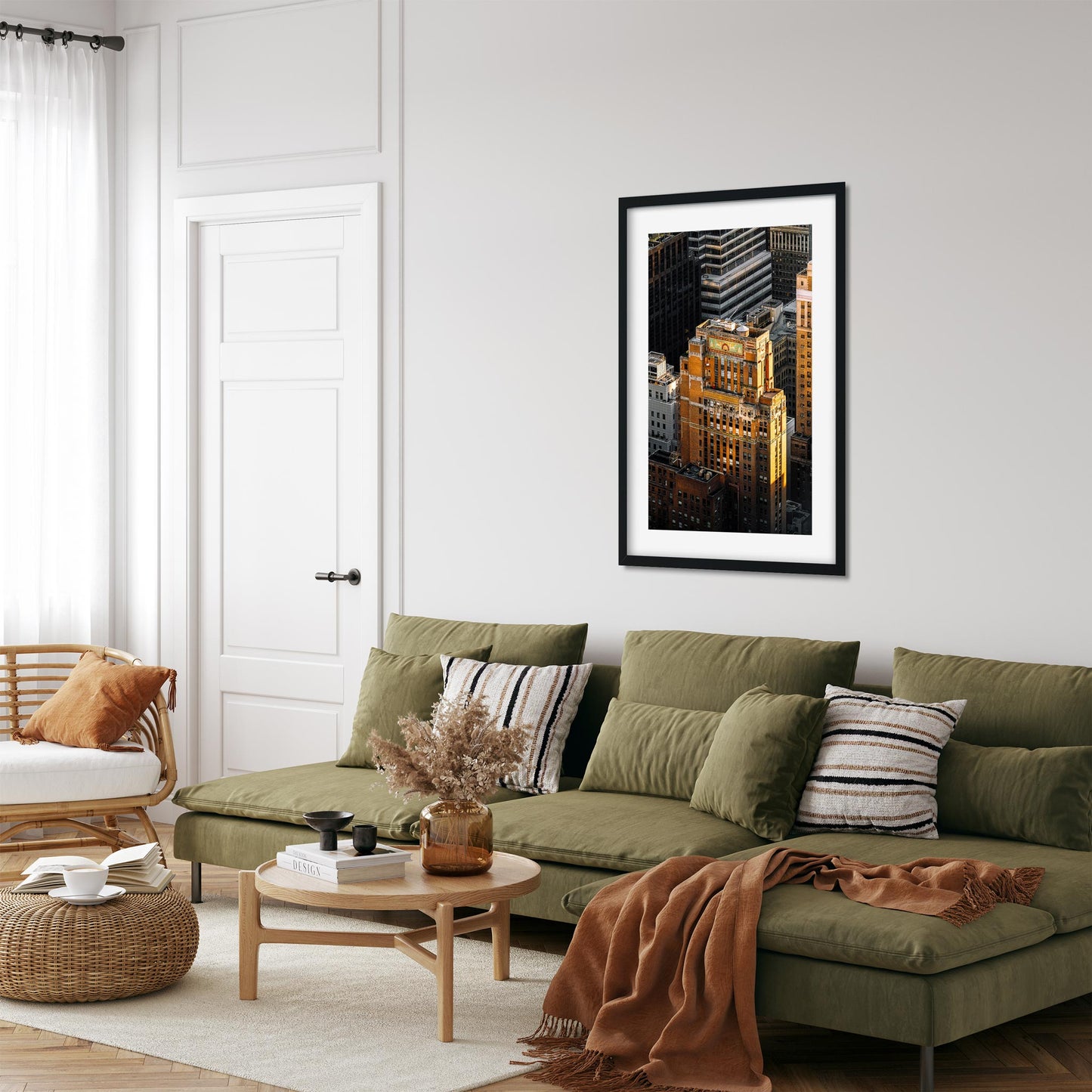 Fine art print of unset Moment of Fred F. French Building in Midtown Manhattan New York City