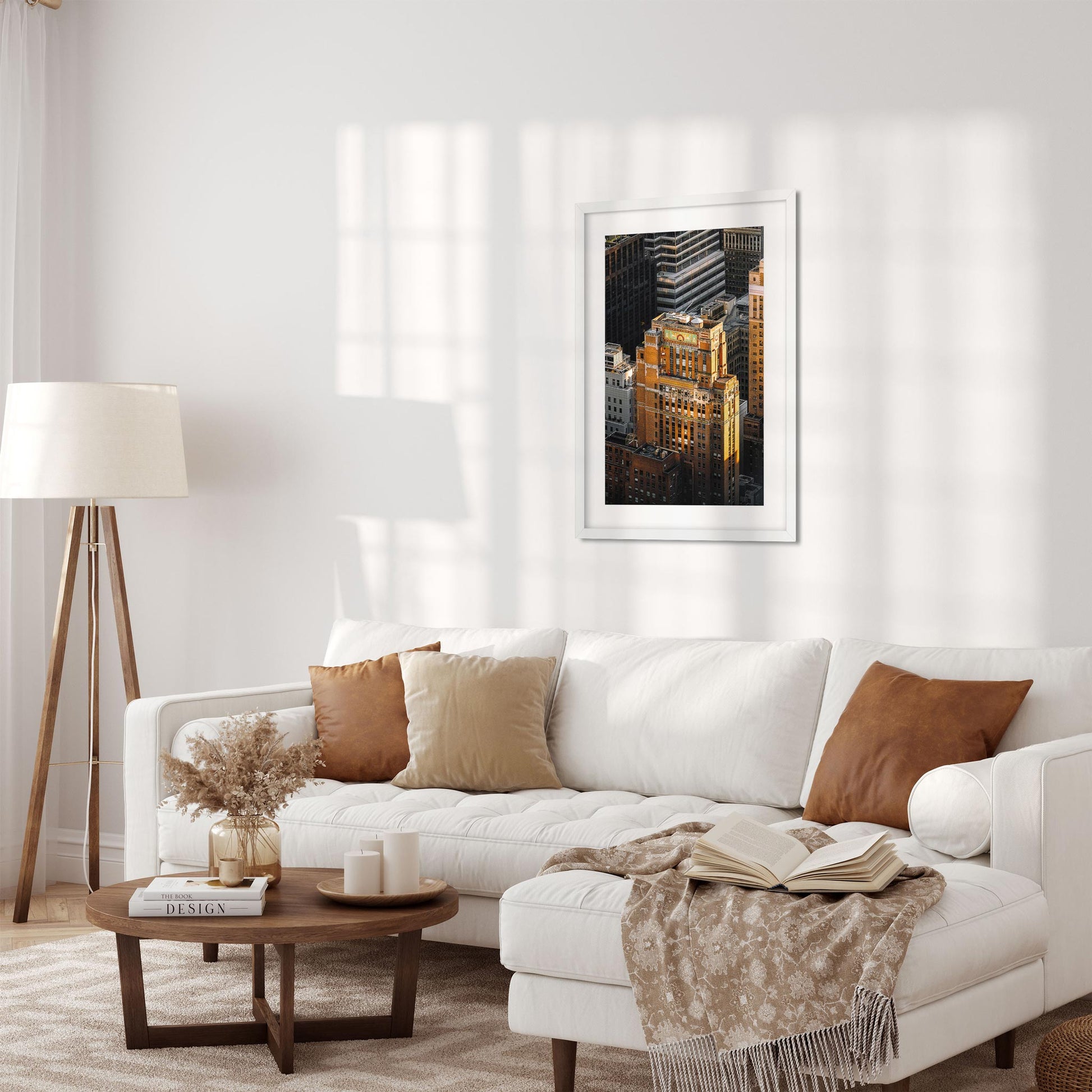 Fine art print of unset Moment of Fred F. French Building in Midtown Manhattan New York City