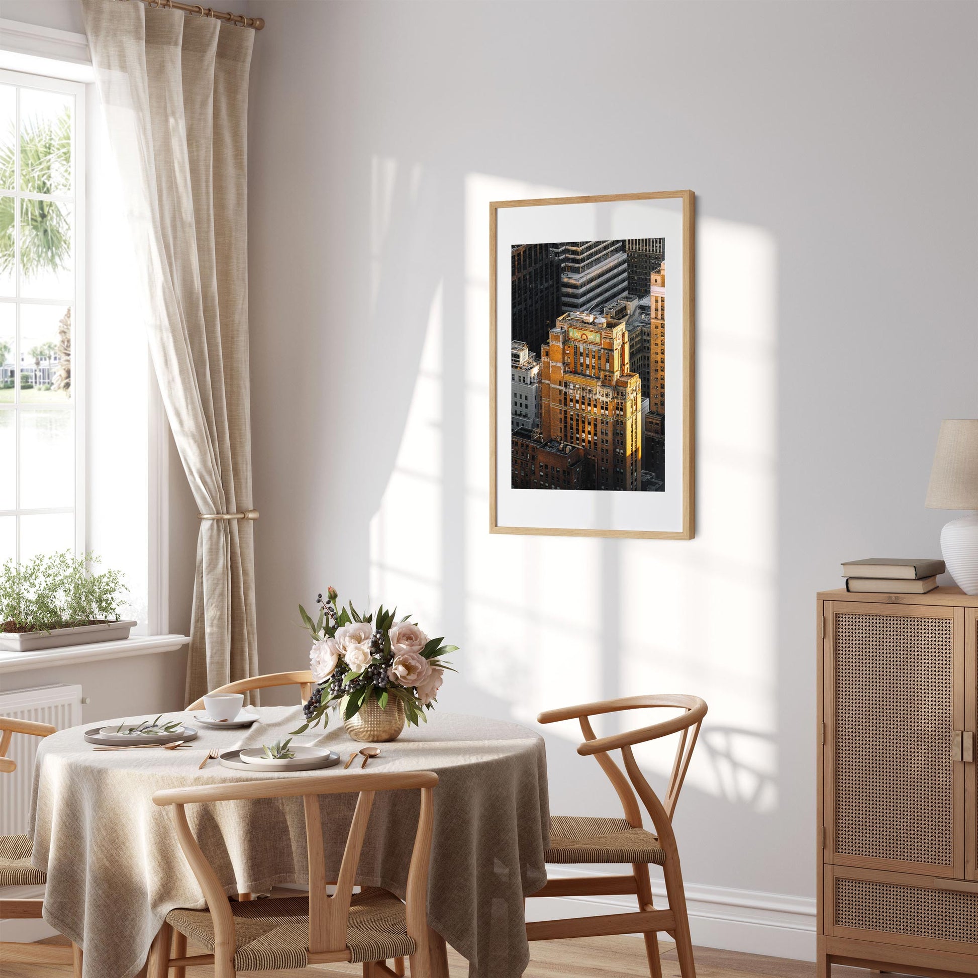 Fine art print of unset Moment of Fred F. French Building in Midtown Manhattan New York City