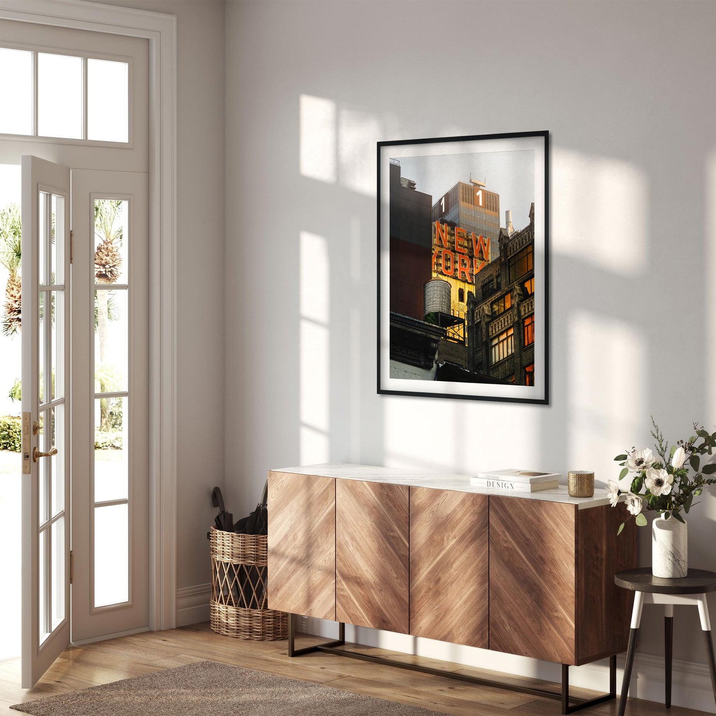 Fine art print of Water Tower with New Yorker sign in Hell's Kitchen Manhattan New York City