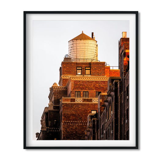 Fine art print of Water Tower at Sunset in Chelsea Manhattan NYC