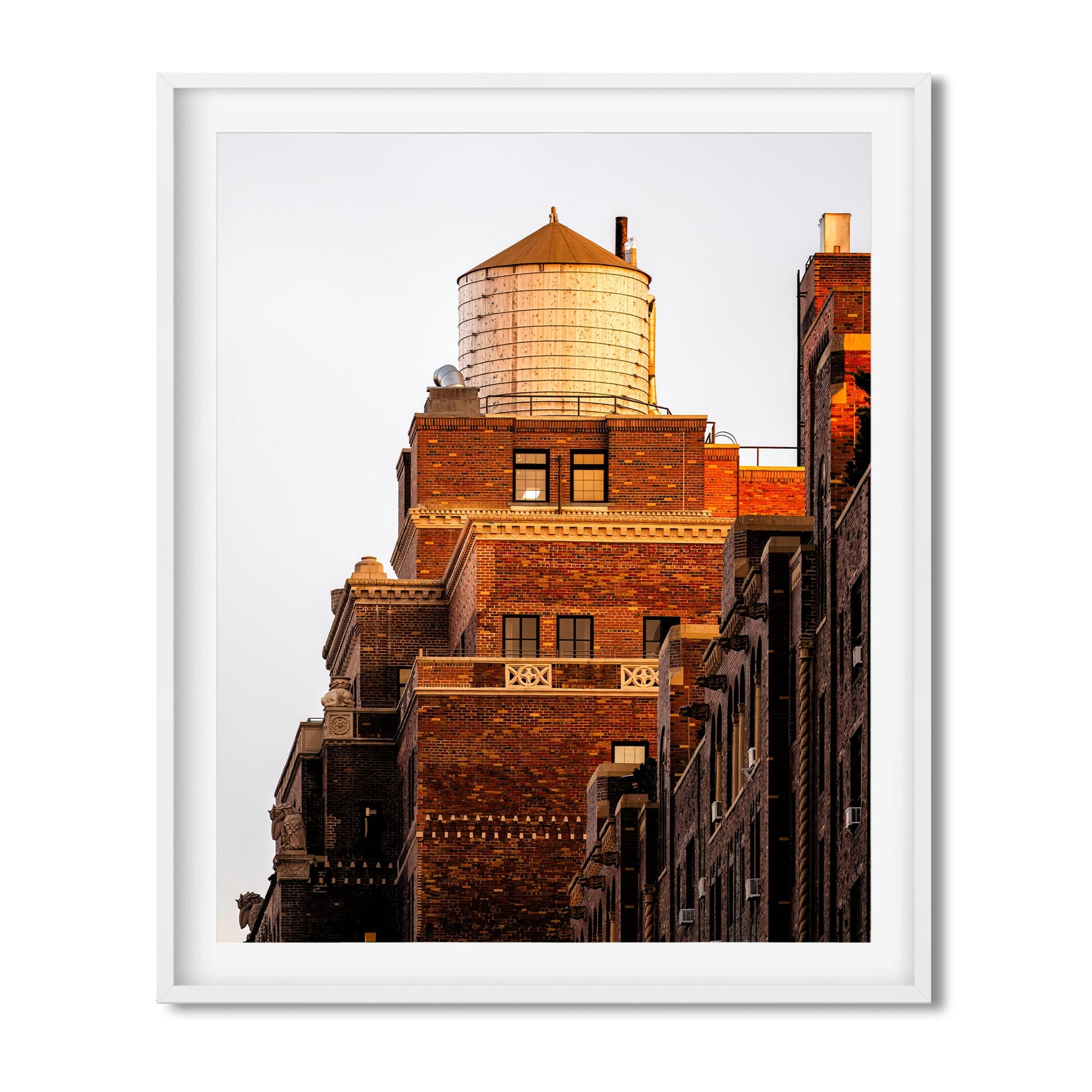 Fine art print of Water Tower at Sunset in Chelsea Manhattan NYC