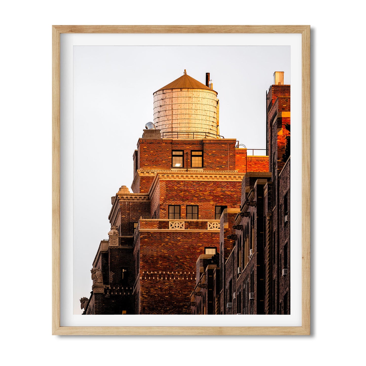 Fine art print of Water Tower at Sunset in Chelsea Manhattan NYC