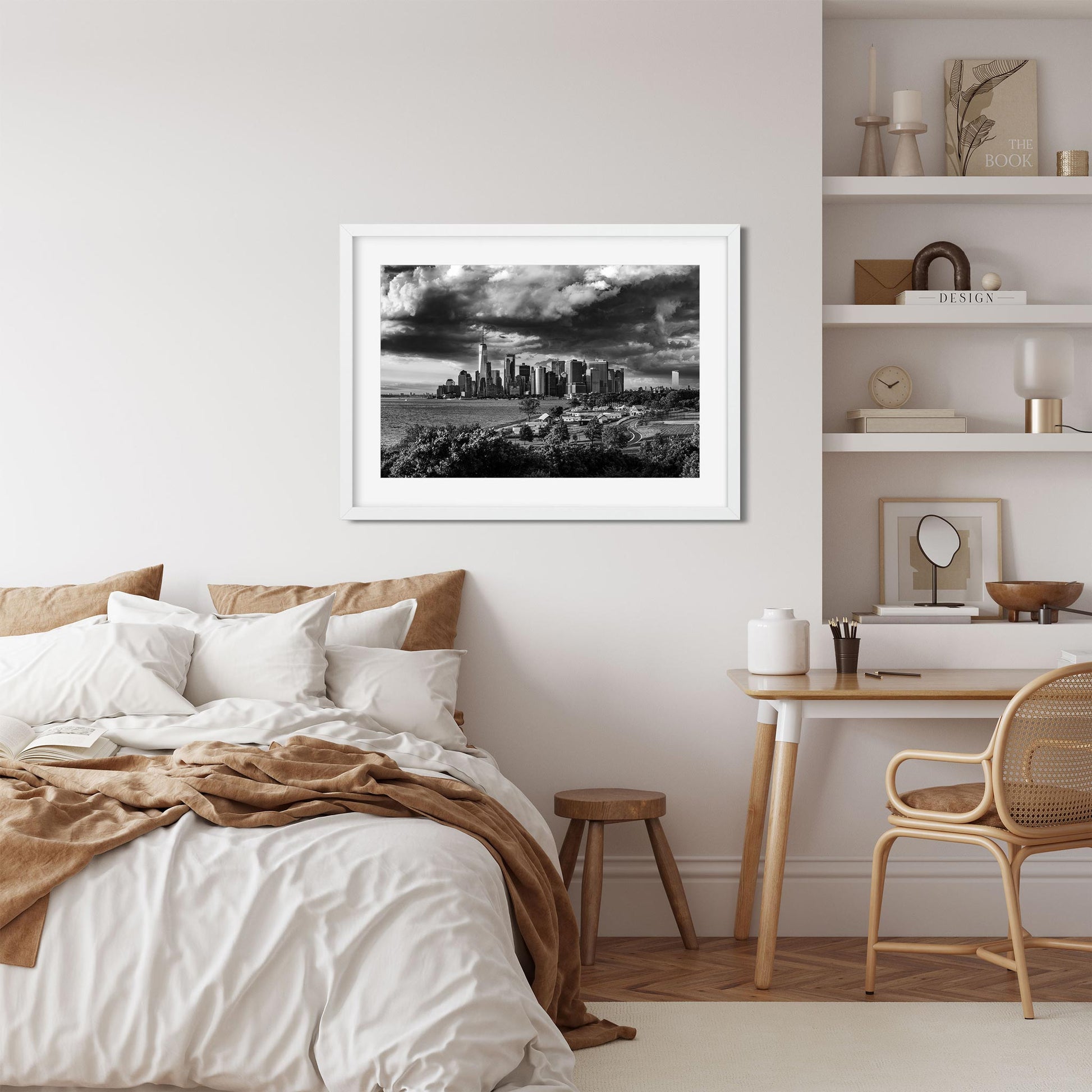 Fine art print of Lower Manhattan Skyline under Storm Clouds