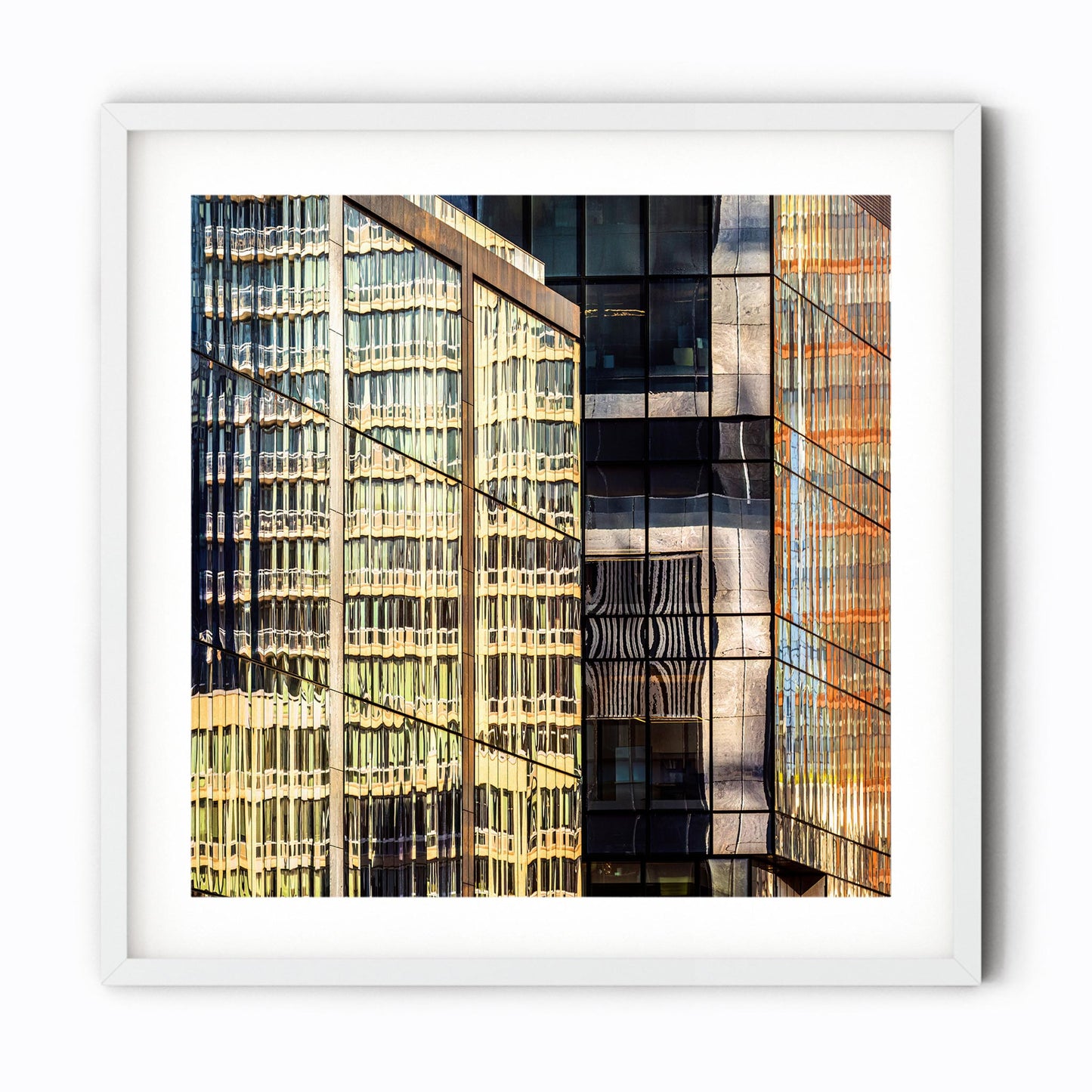 Fine art print of Golden Reflections of Hudson Yards NYC