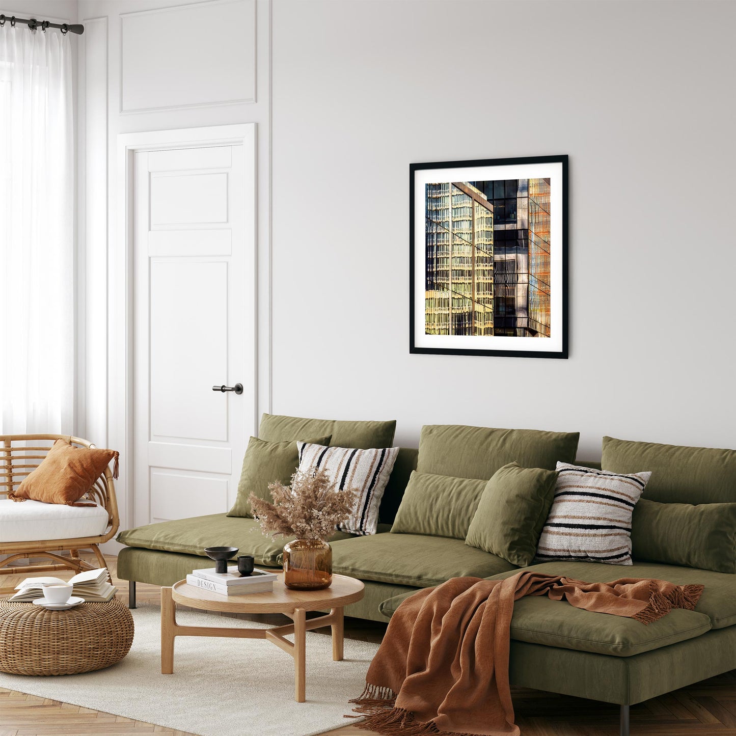 Fine art print of Golden Reflections of Hudson Yards NYC