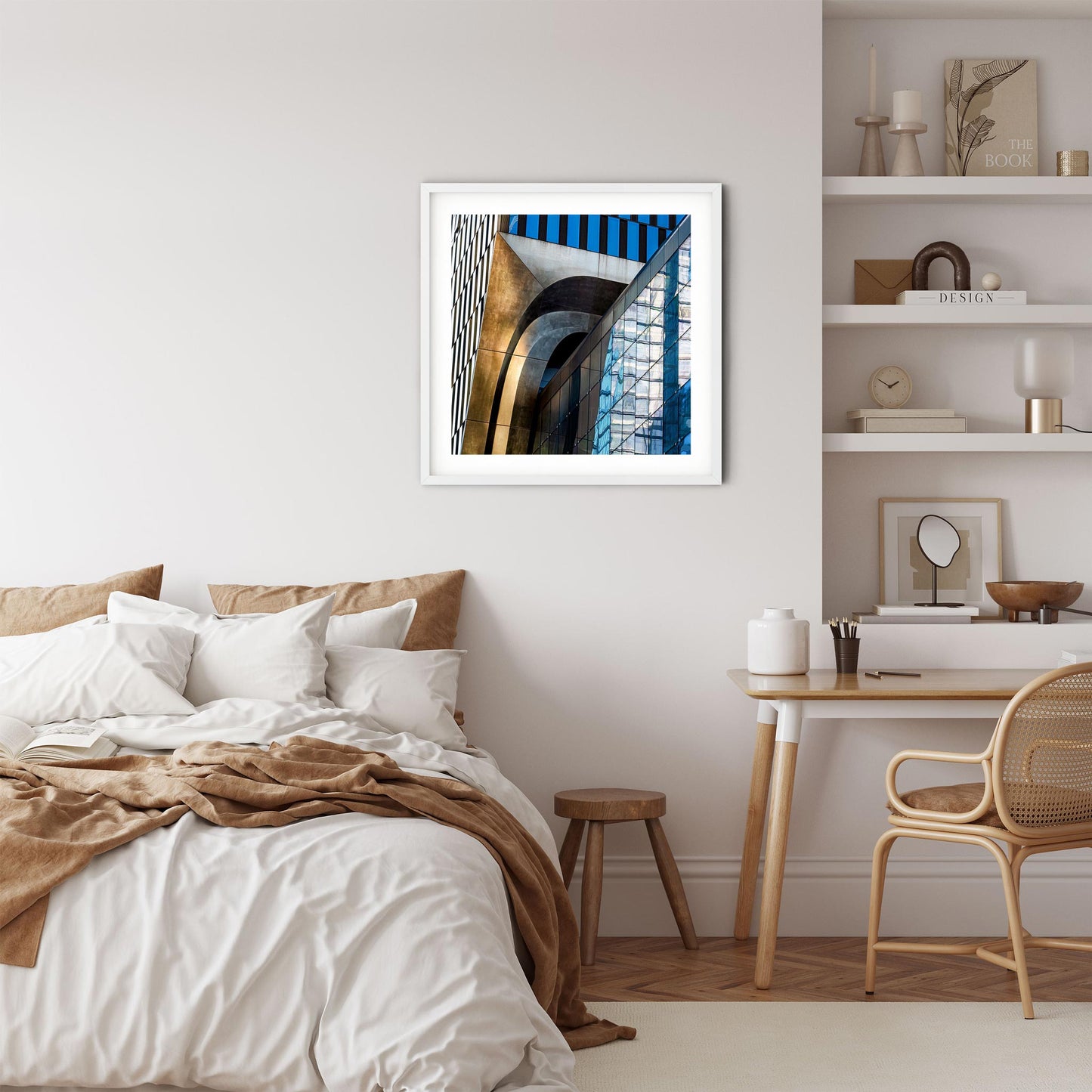 Fine art print of abstract building exterior The Shed in Hudson Yards NYC
