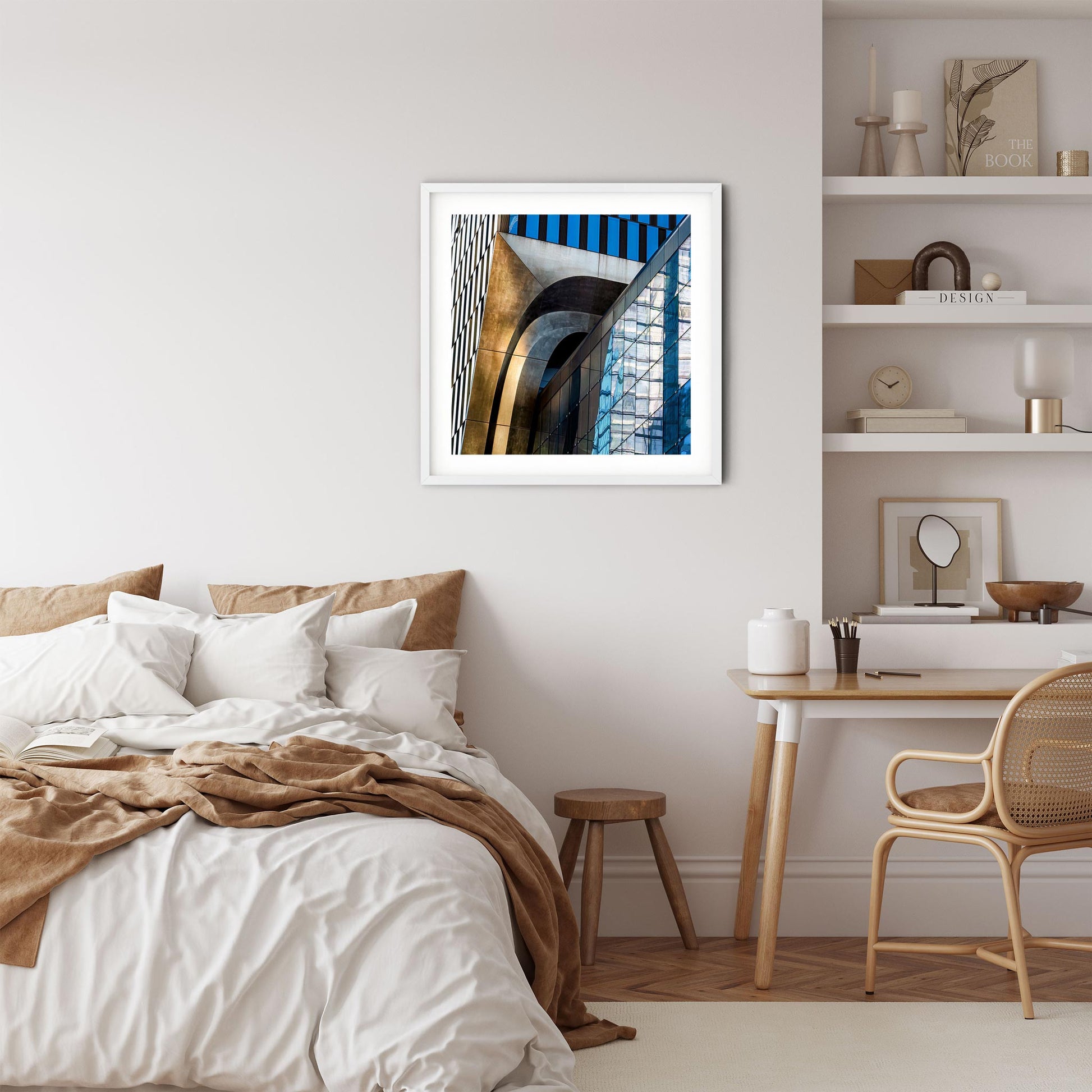 Fine art print of abstract building exterior The Shed in Hudson Yards NYC