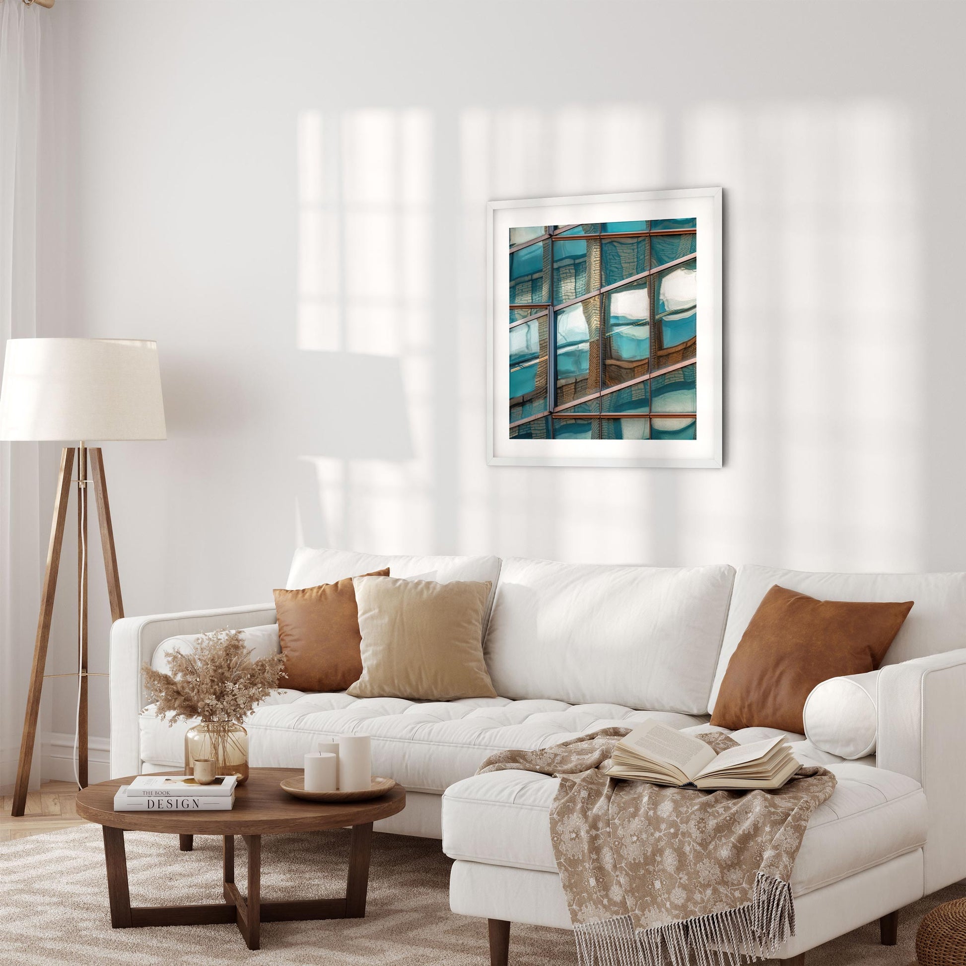 Fine art print of Abstract Building Reflection of Times Square Midtown Manhattan NYC