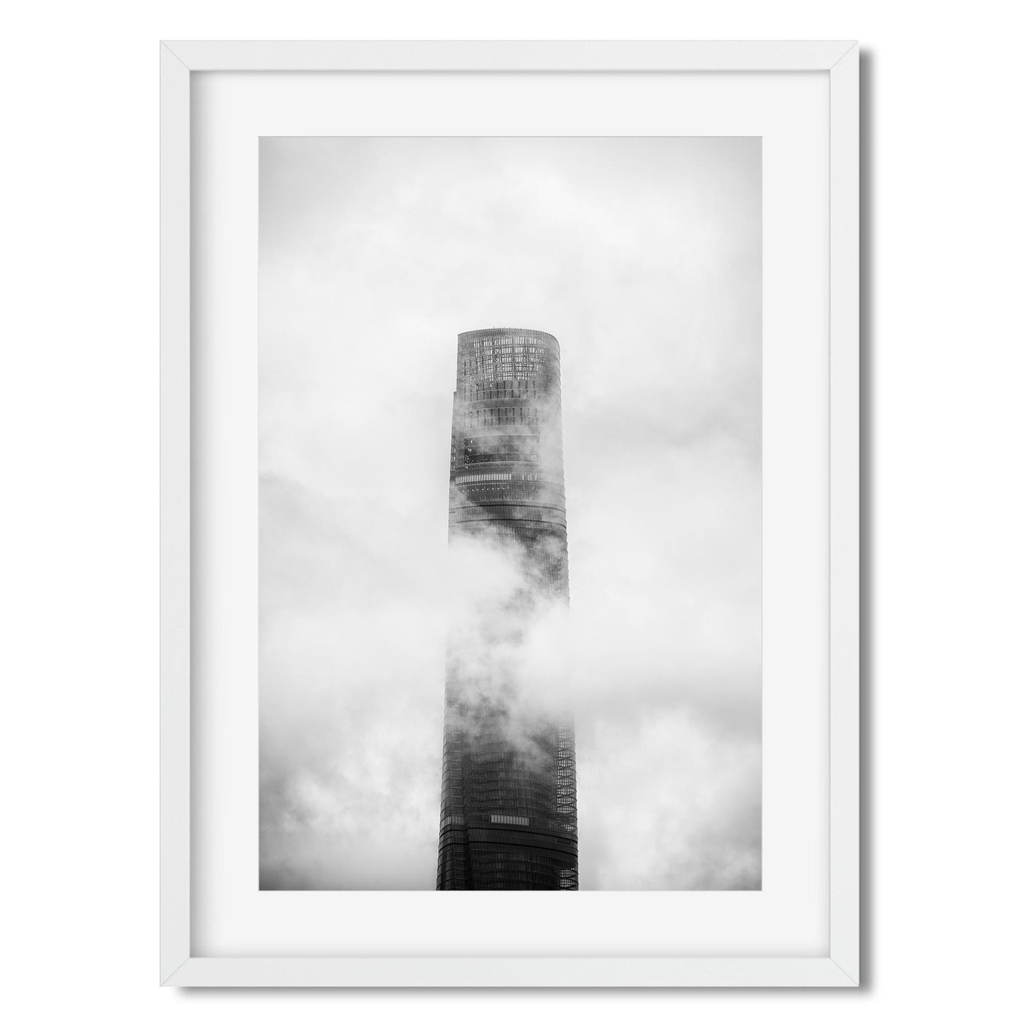Fine art print of Shanghai Tower in the Clouds China